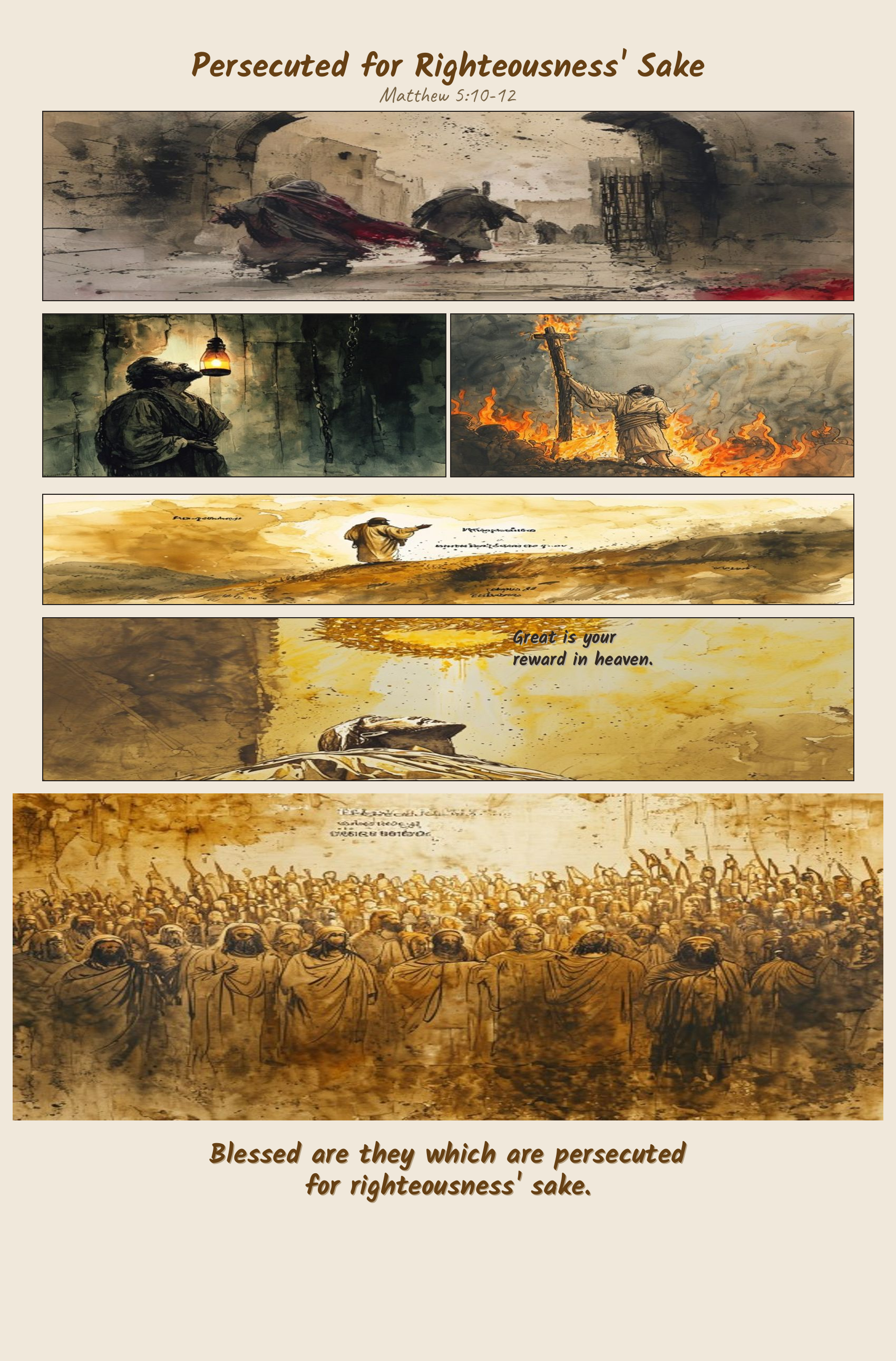 Persecuted for Righteousness' Sake comic page
