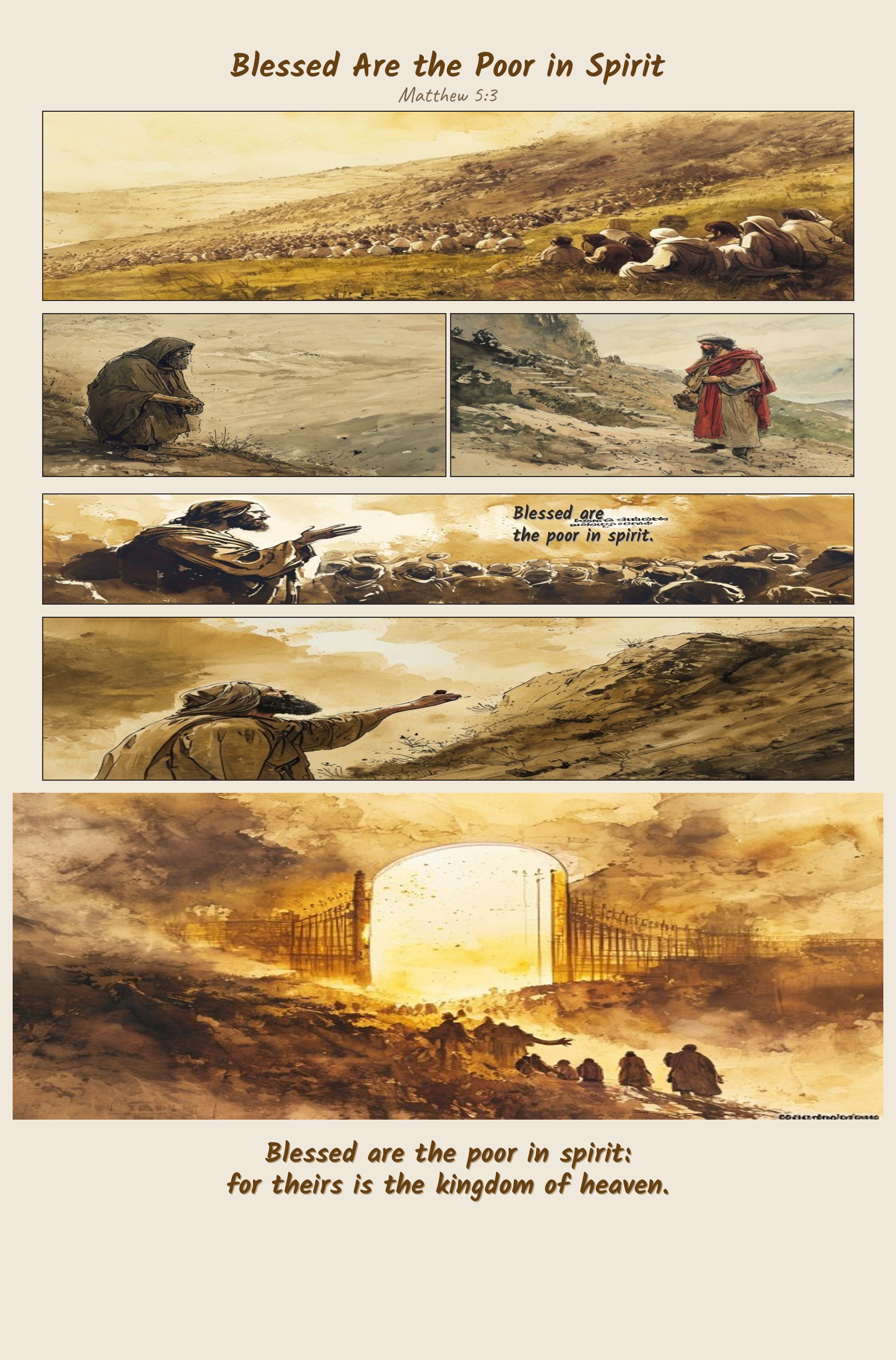 Blessed Are the Poor in Spirit comic page