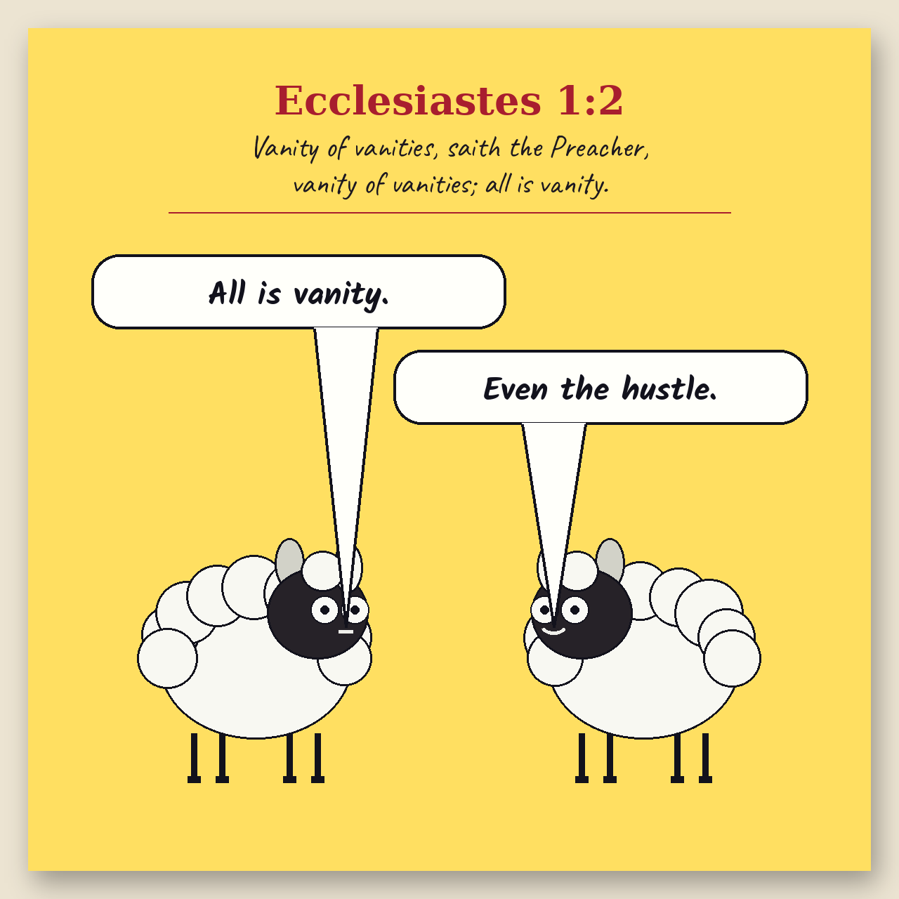 Vanity of Vanities comic page