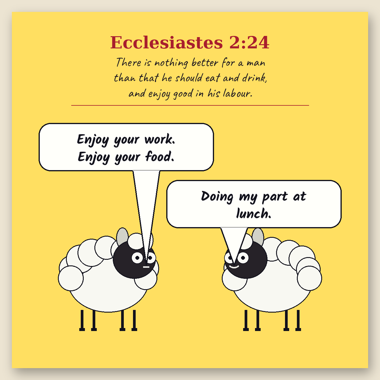 Eat. Drink. Enjoy Work. comic page