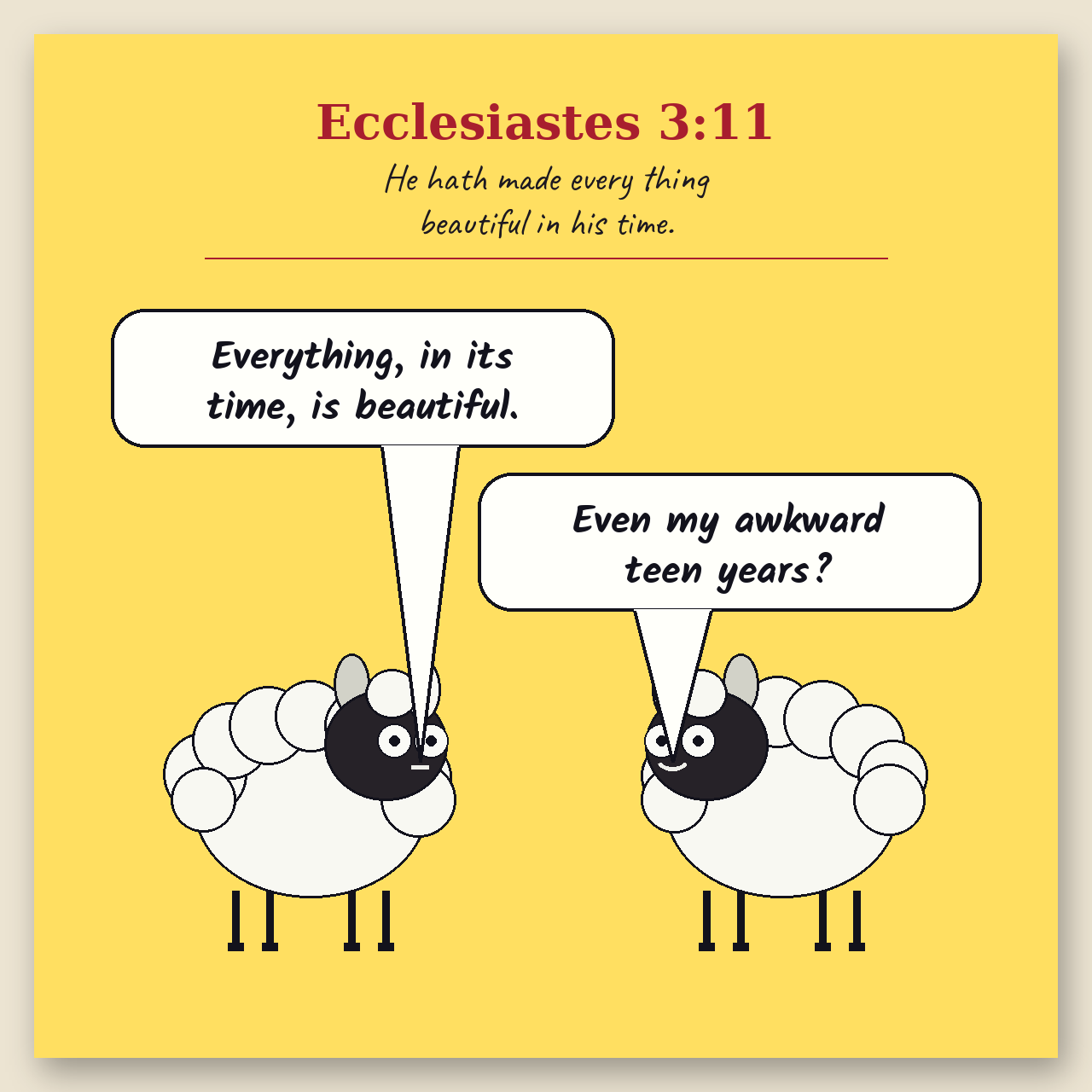 Beautiful in Its Time comic page