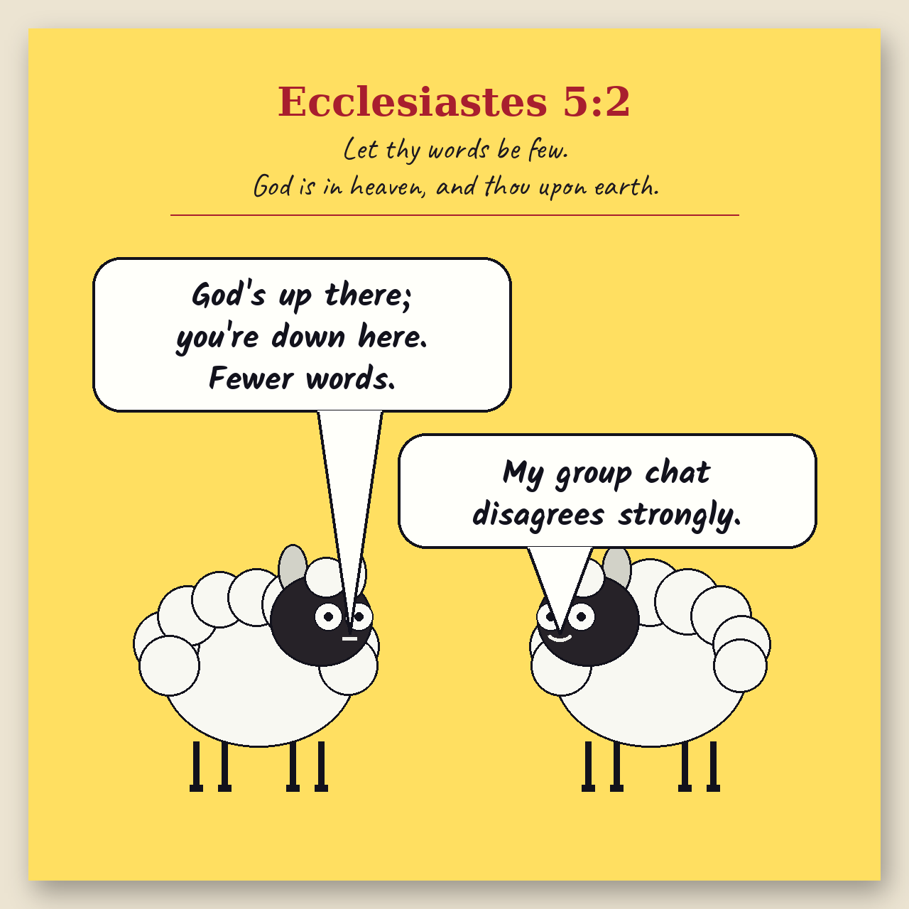 Let Thy Words Be Few comic page