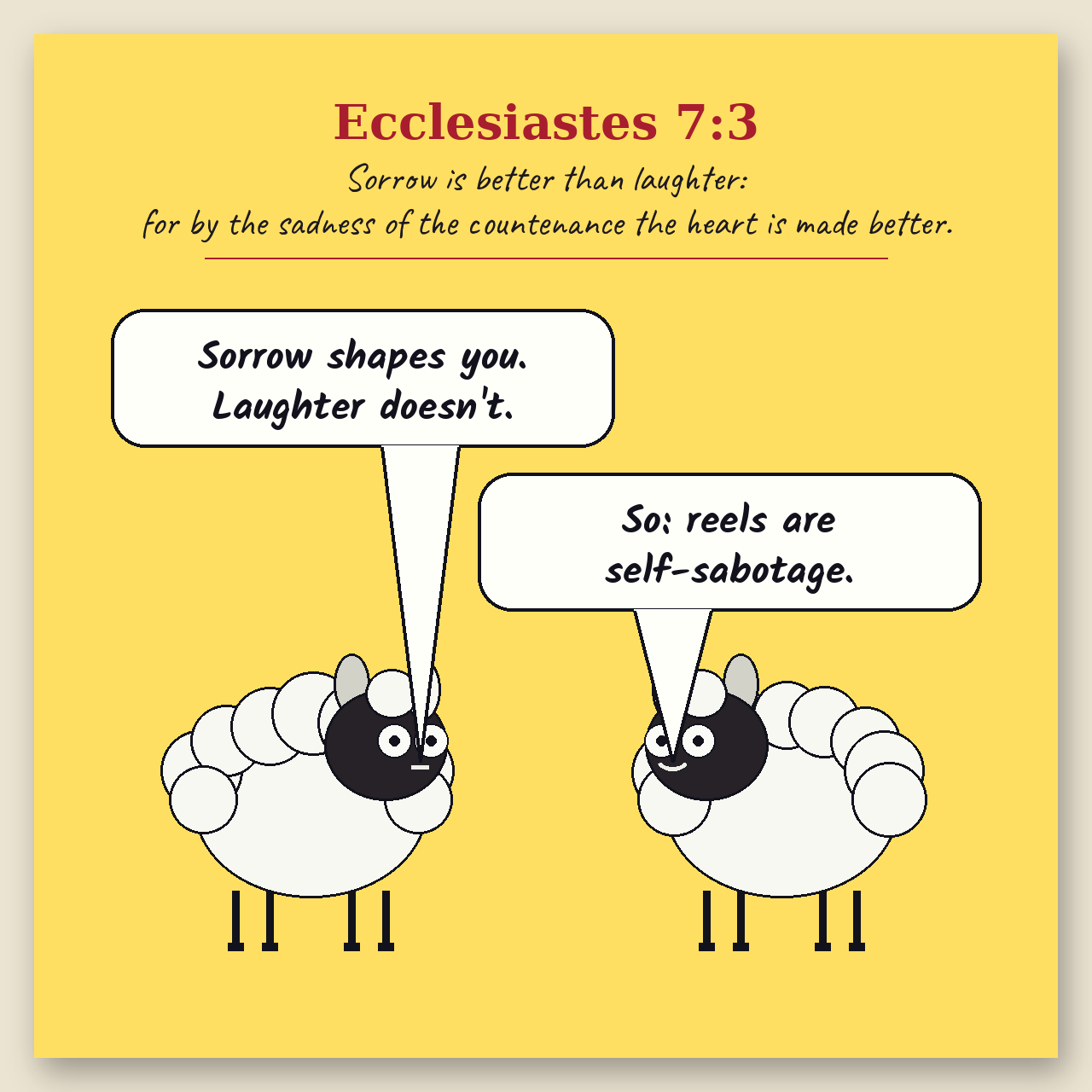 Sorrow, Then Laughter comic page