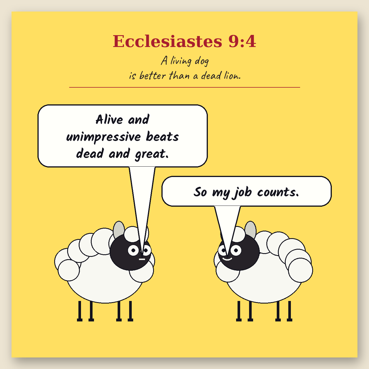 A Living Dog comic page