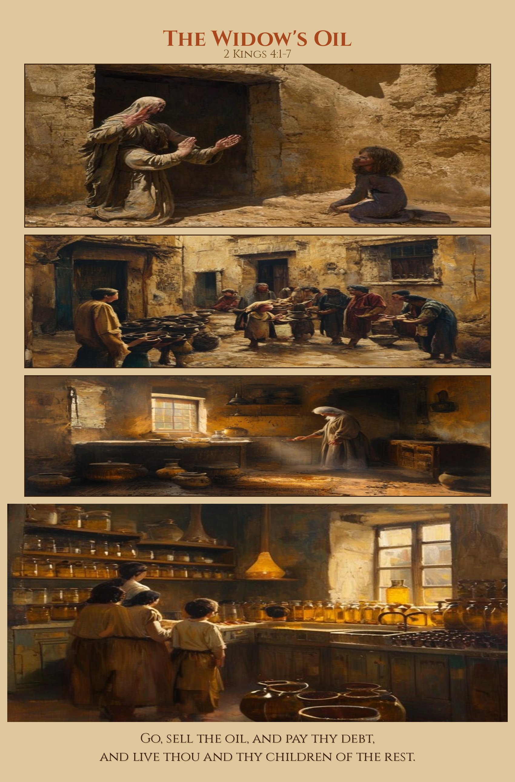 The Widow's Oil comic page