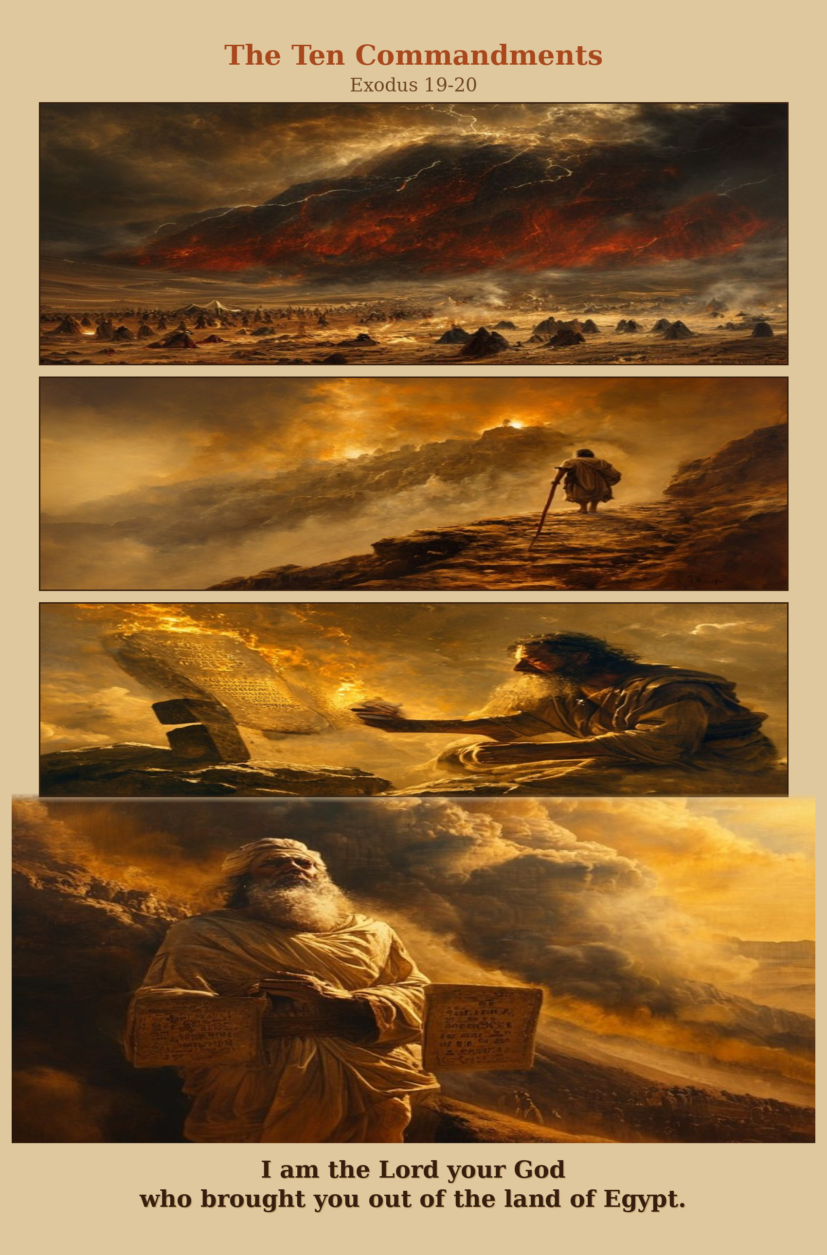 The Ten Commandments comic page