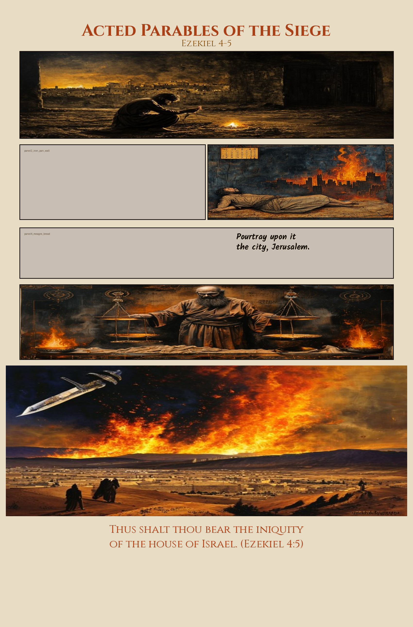 Acted Parables of the Siege comic page