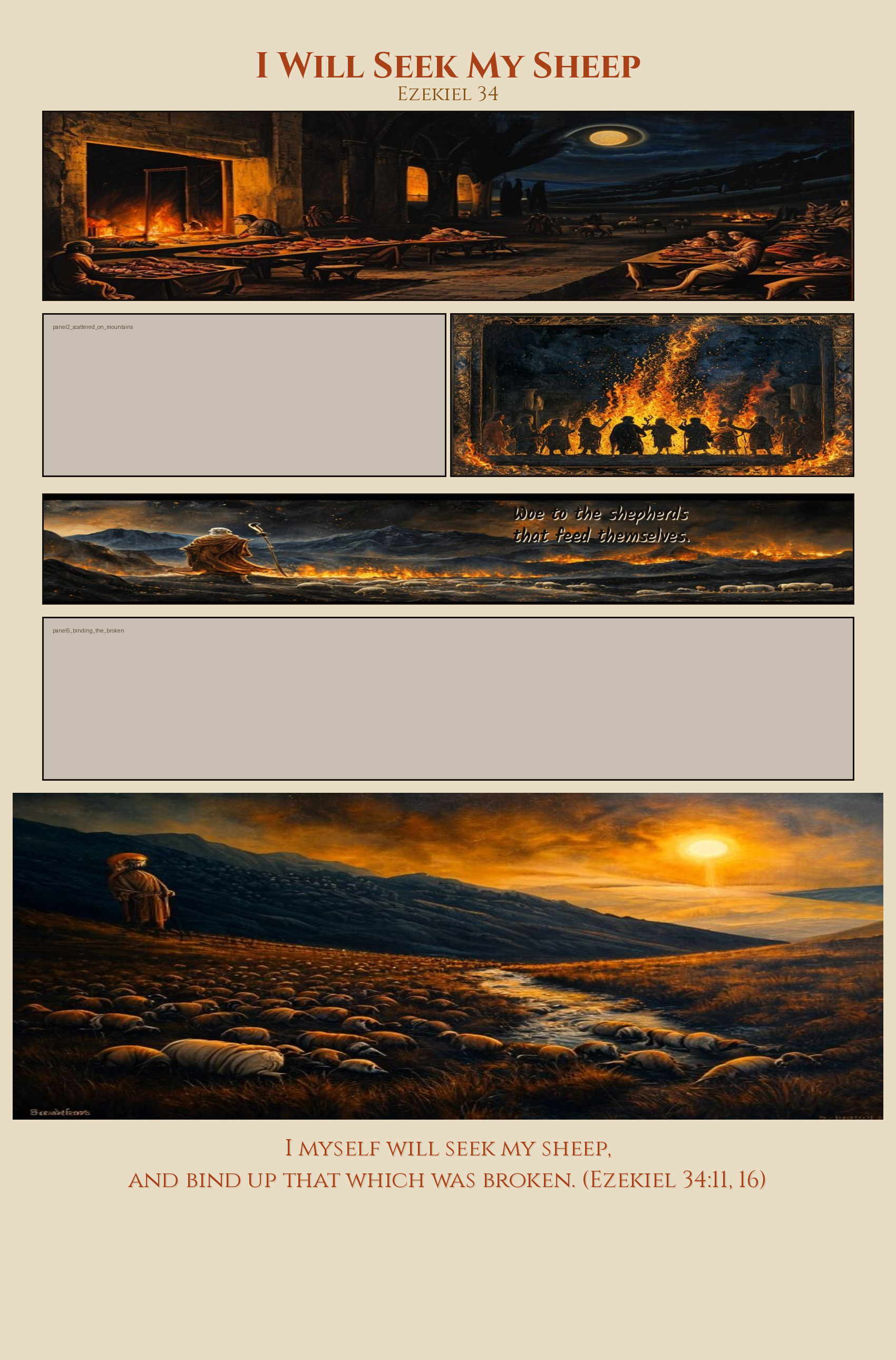 I Will Seek My Sheep comic page