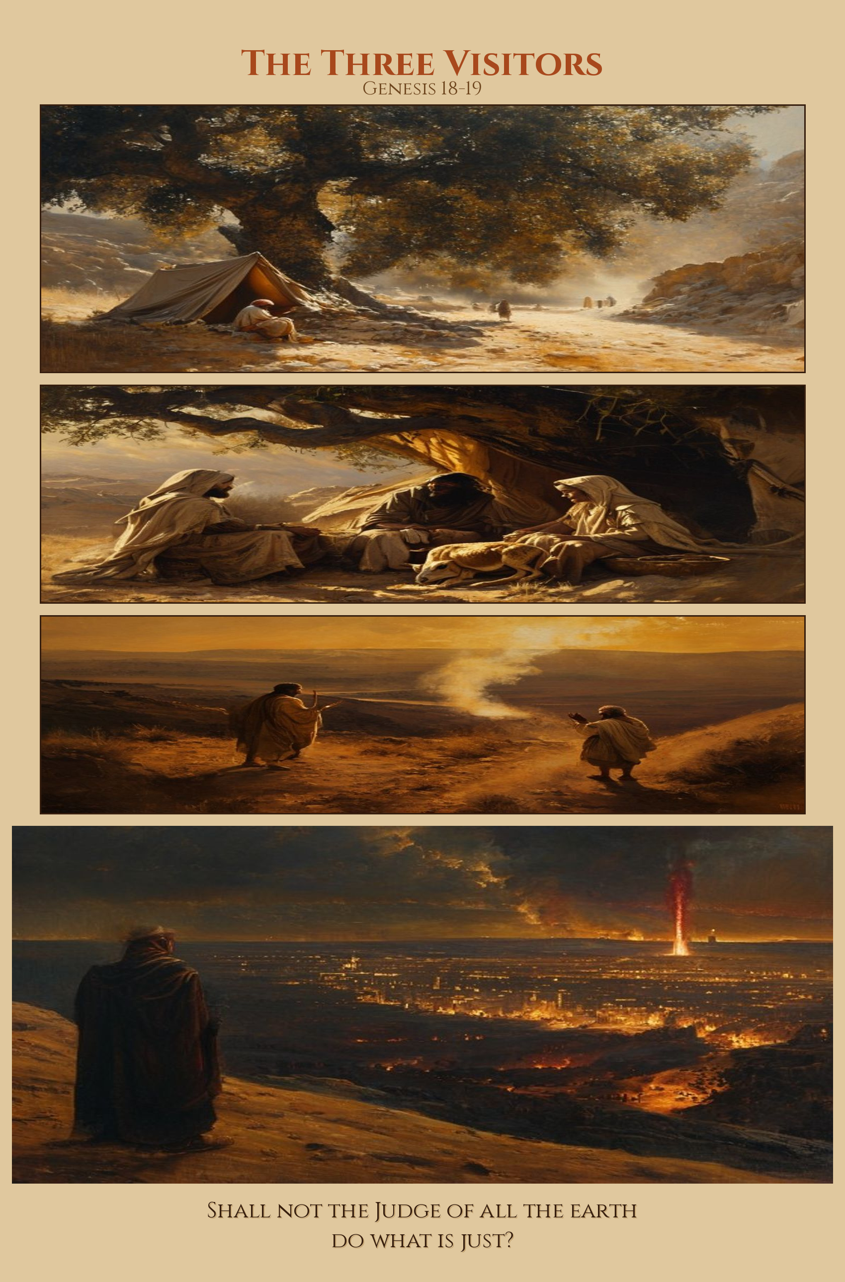 The Three Visitors comic page