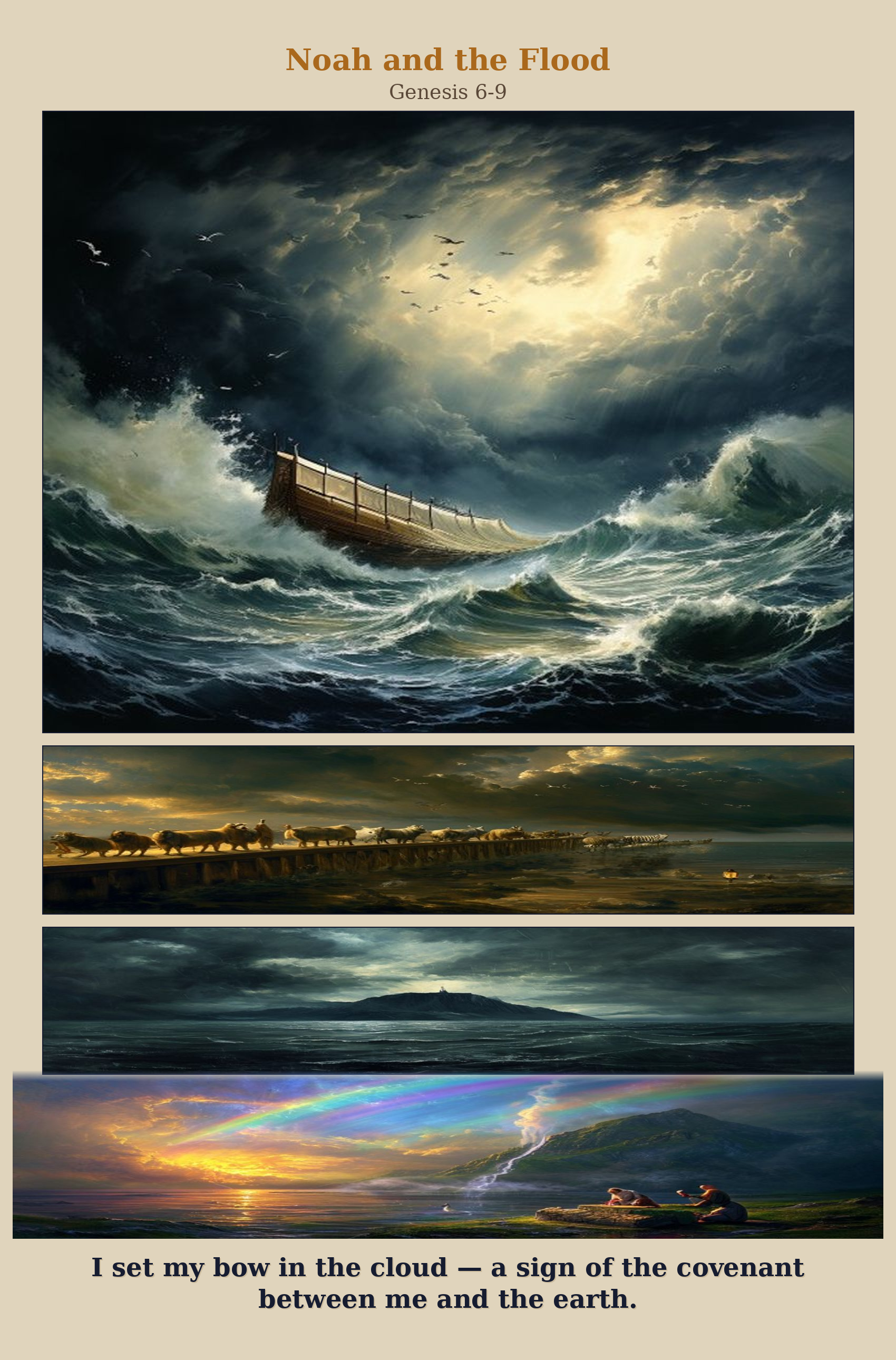 Noah and the Flood comic page