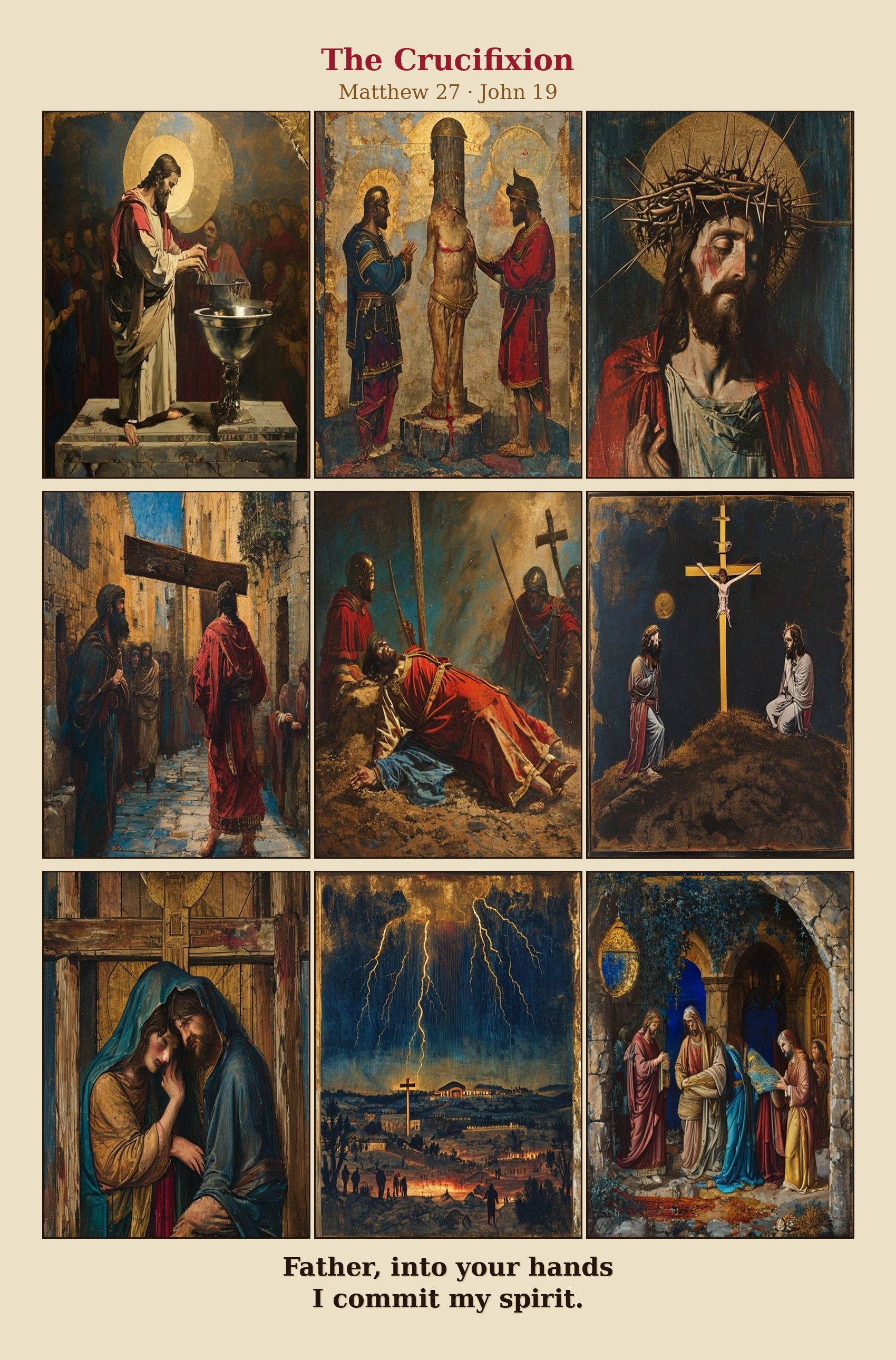 The Crucifixion comic page