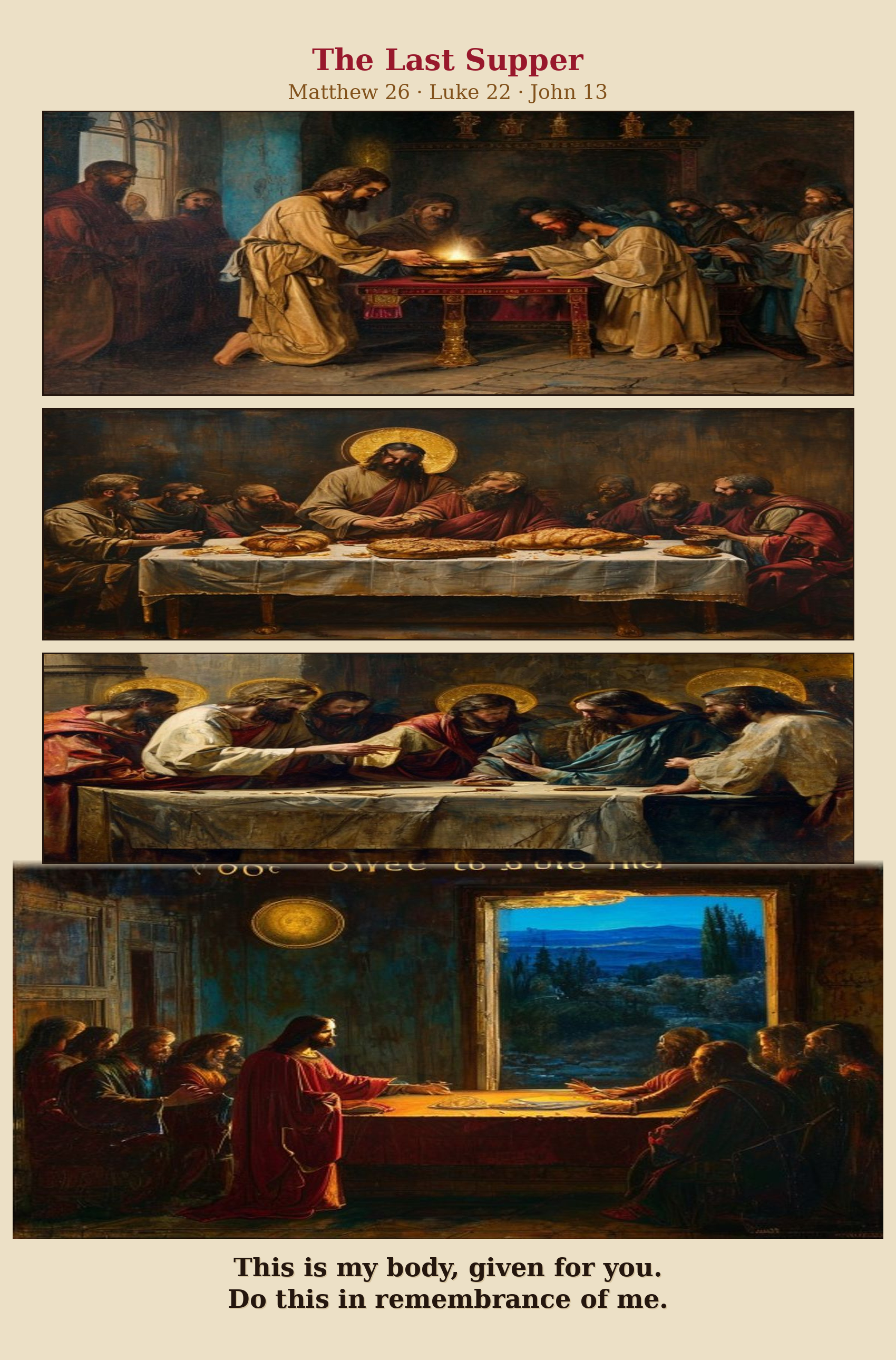 The Last Supper comic page
