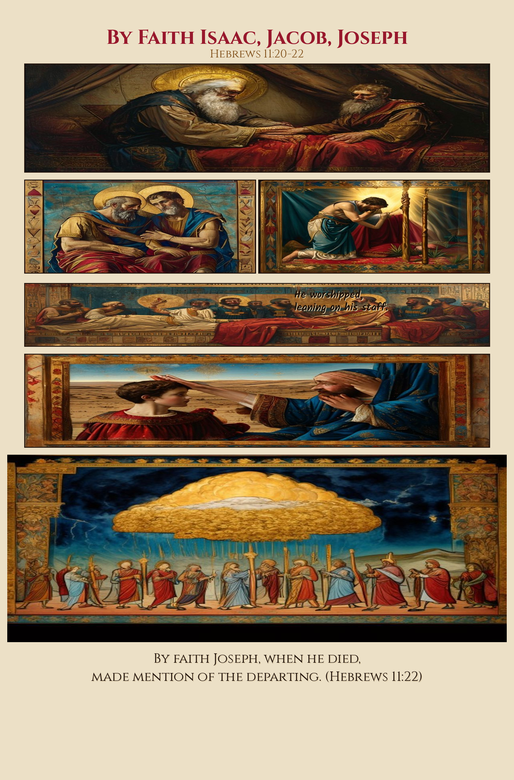 By Faith Isaac, Jacob, Joseph comic page