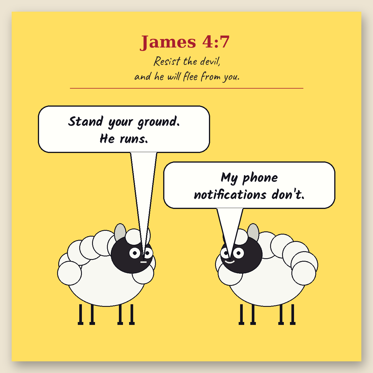 Resist the Devil comic page