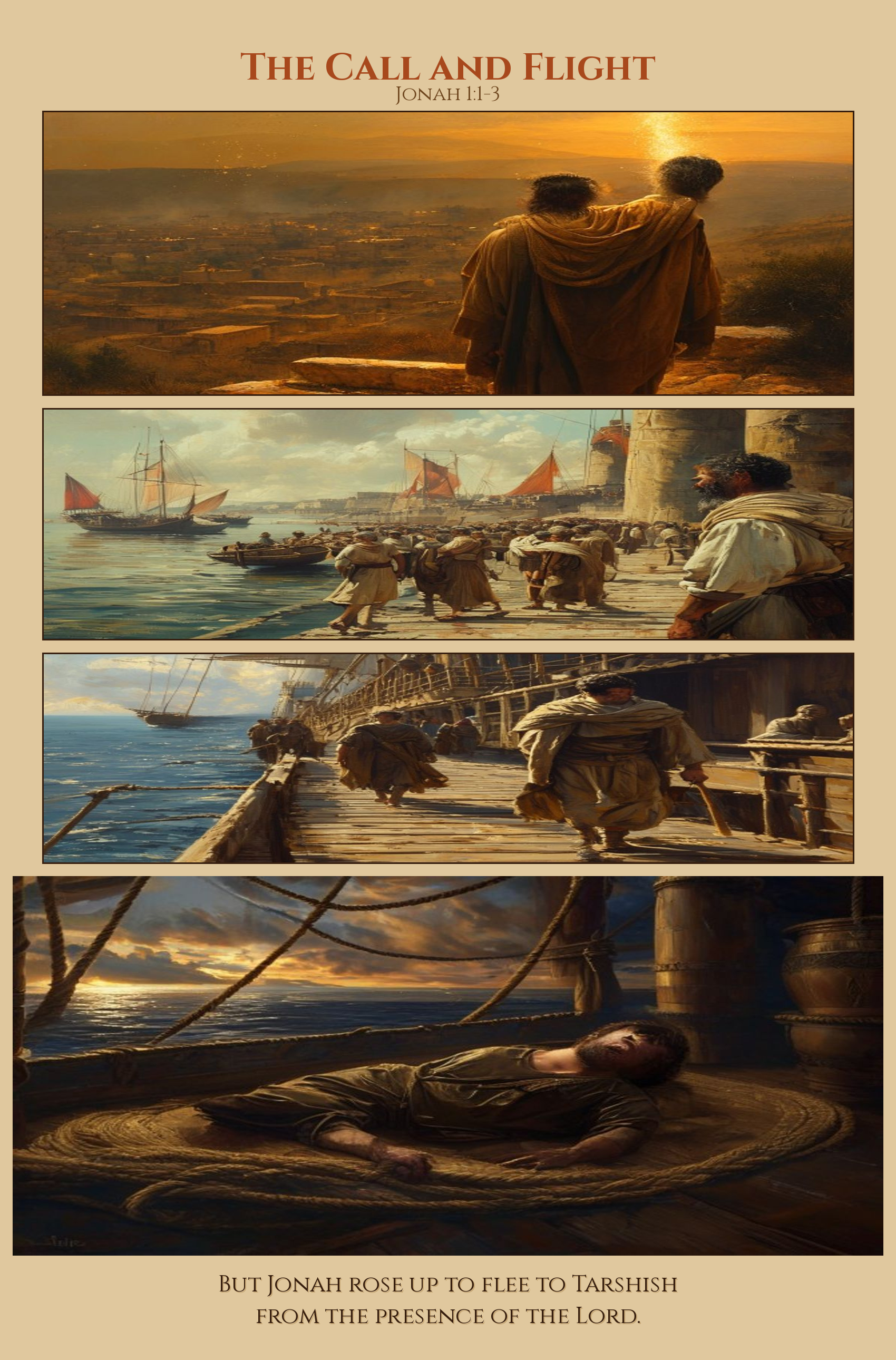 The Call and Flight comic page