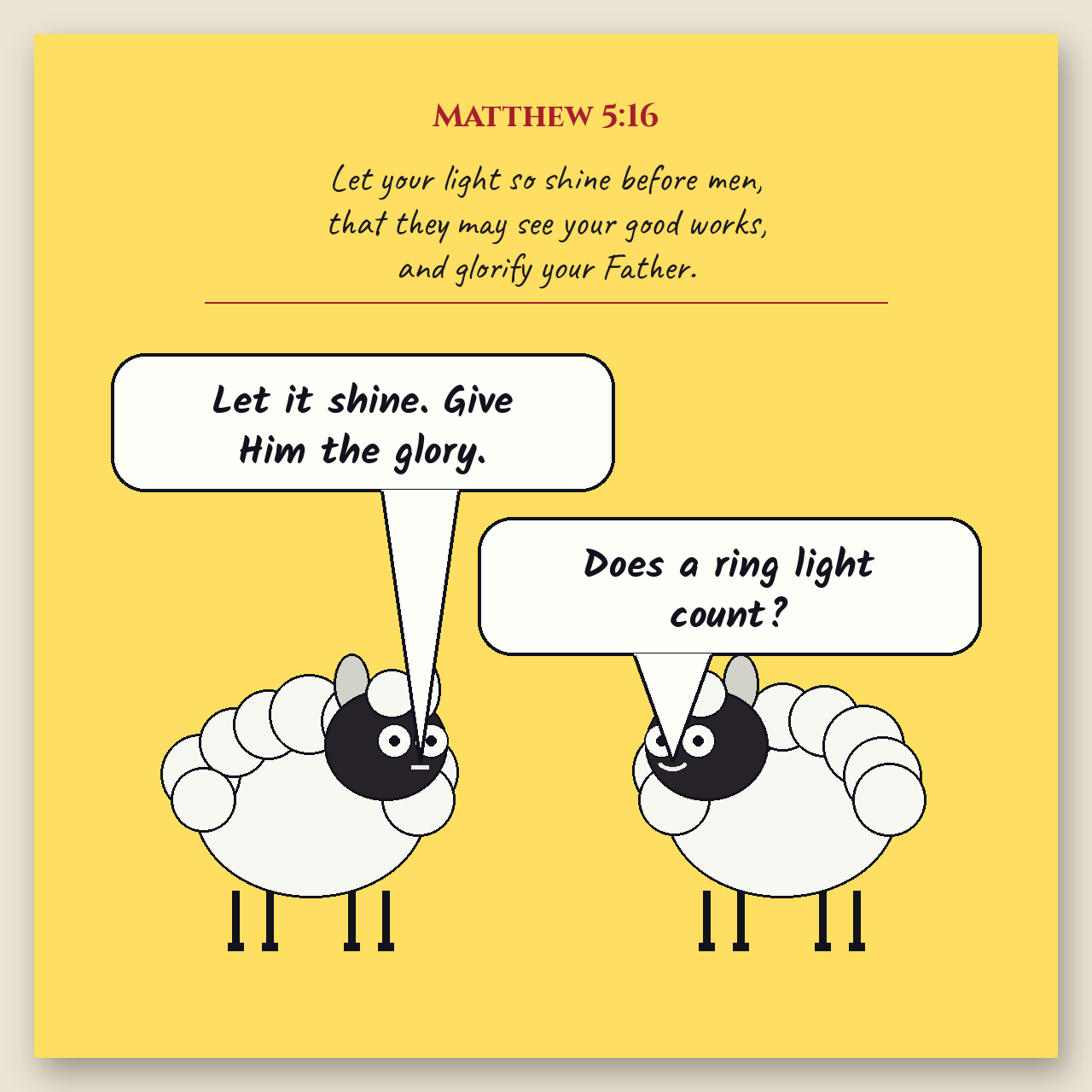 Let Your Light Shine comic page
