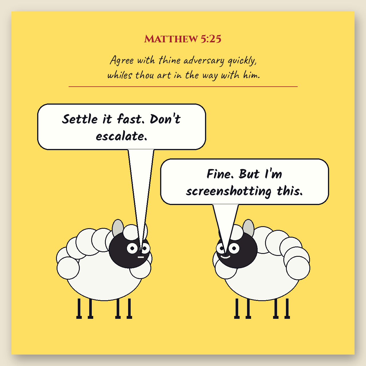 Agree with Thine Adversary comic page