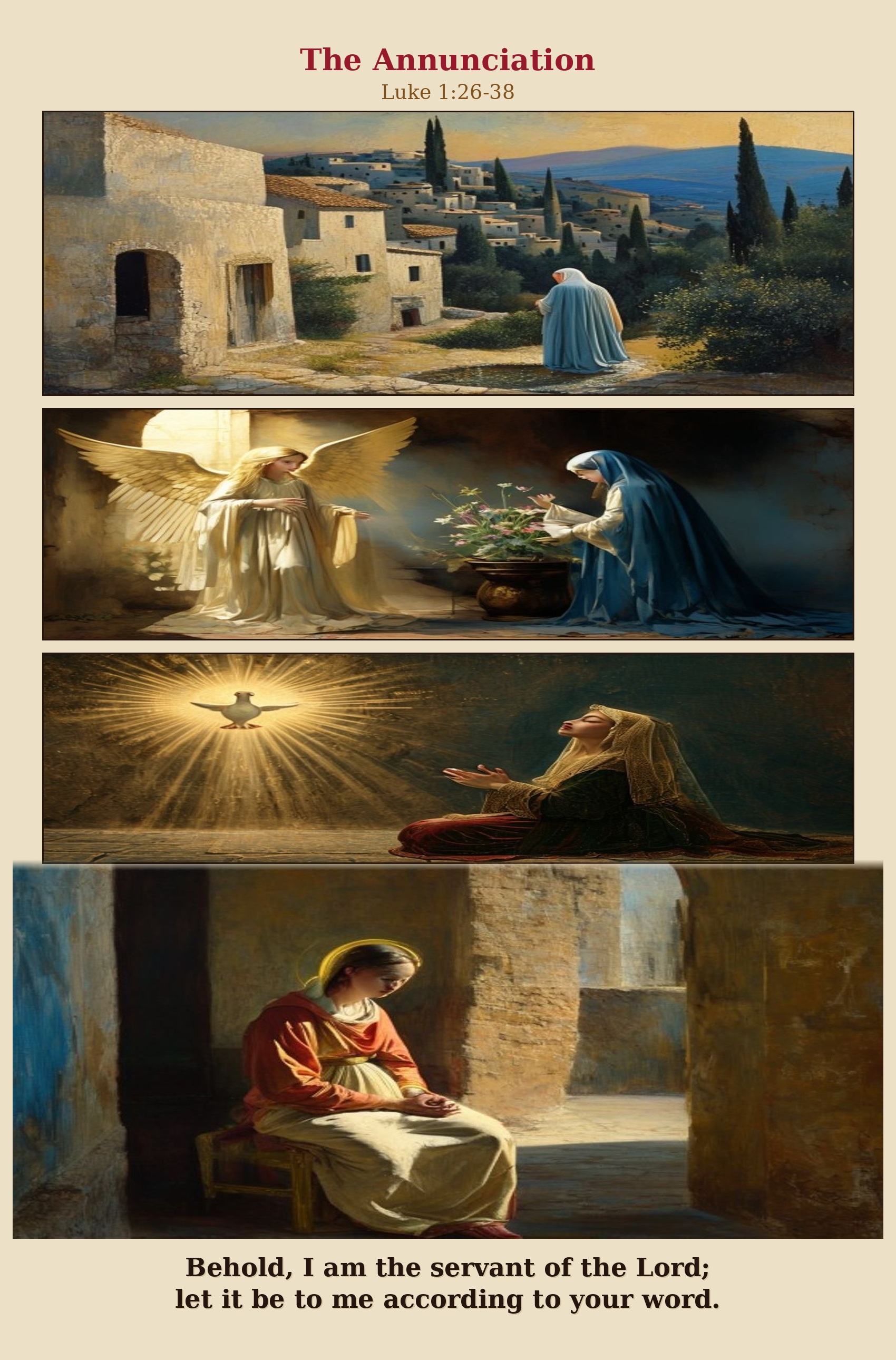 The Annunciation comic page