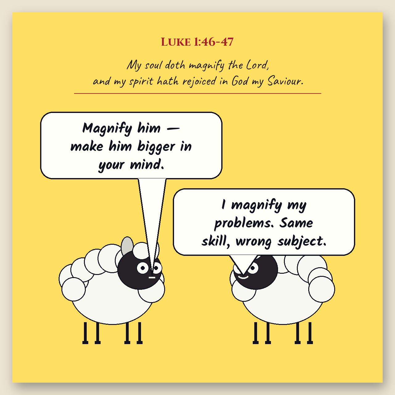 Magnificat comic page