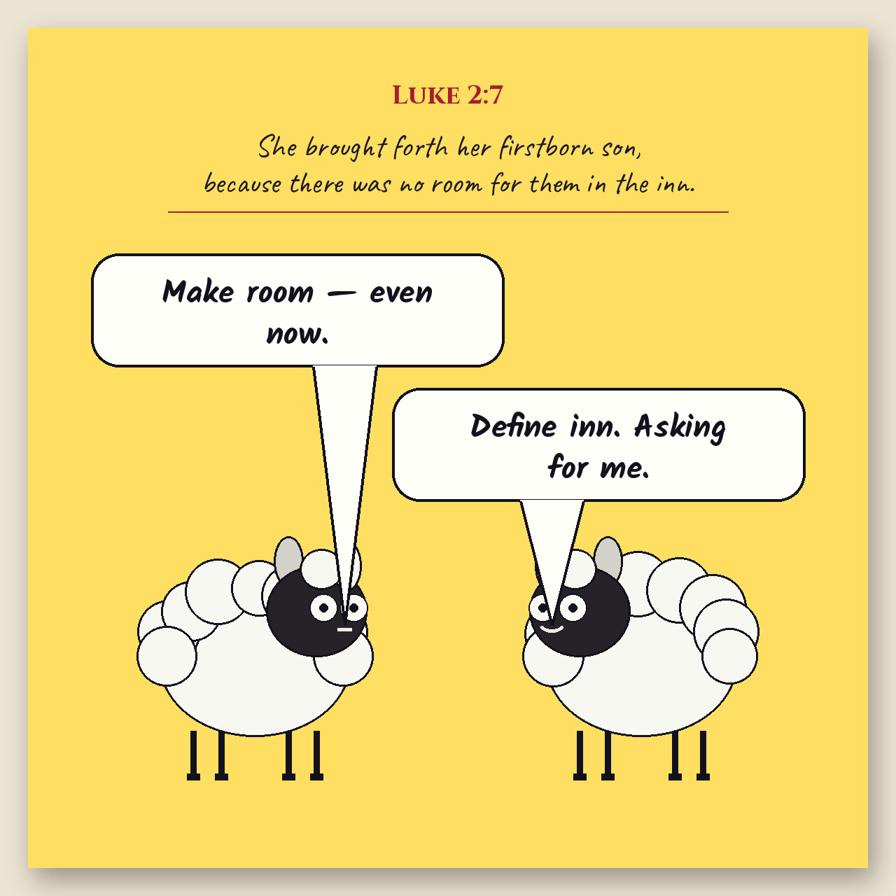 No Room in the Inn comic page