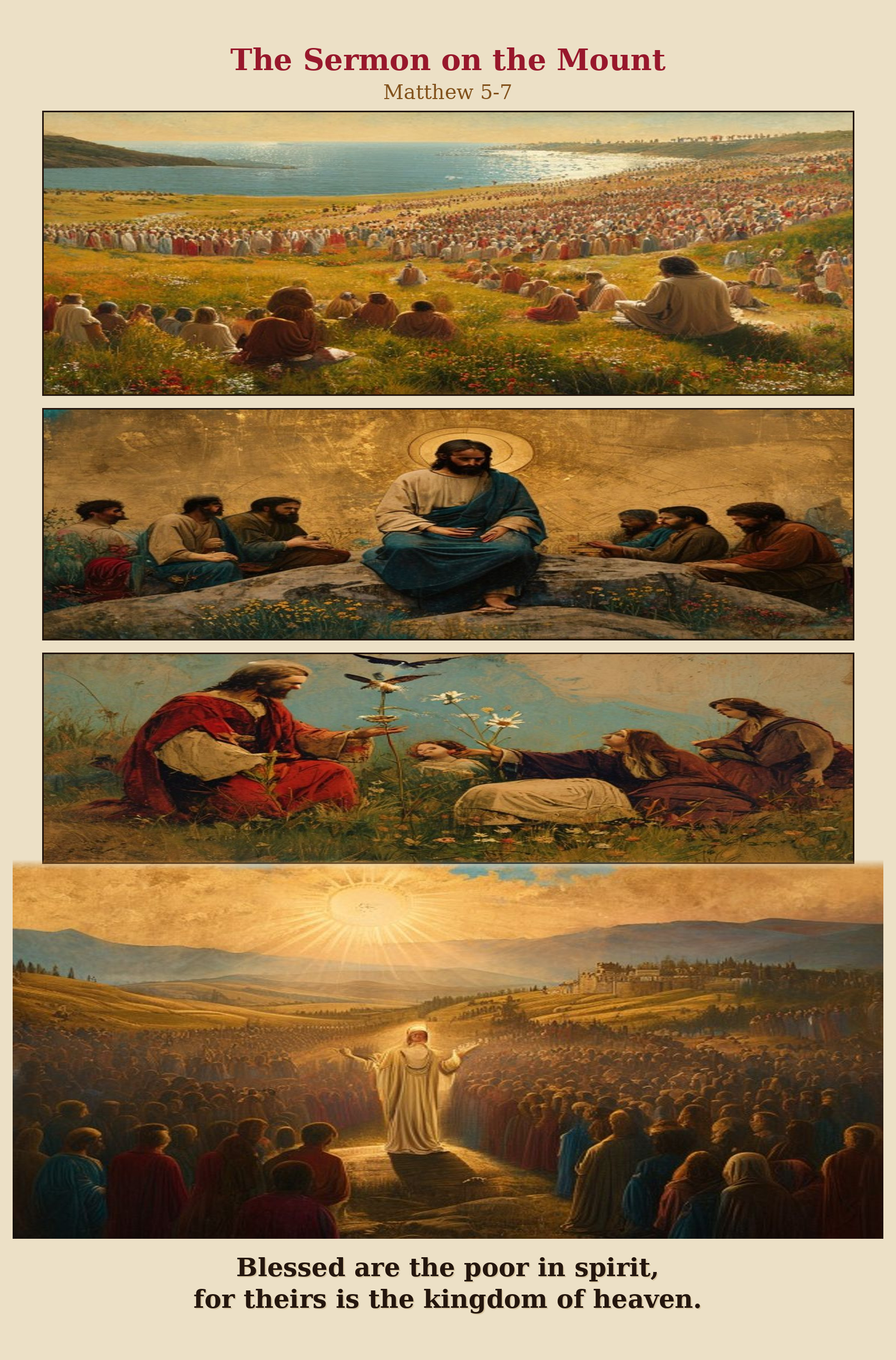 The Sermon on the Mount comic page