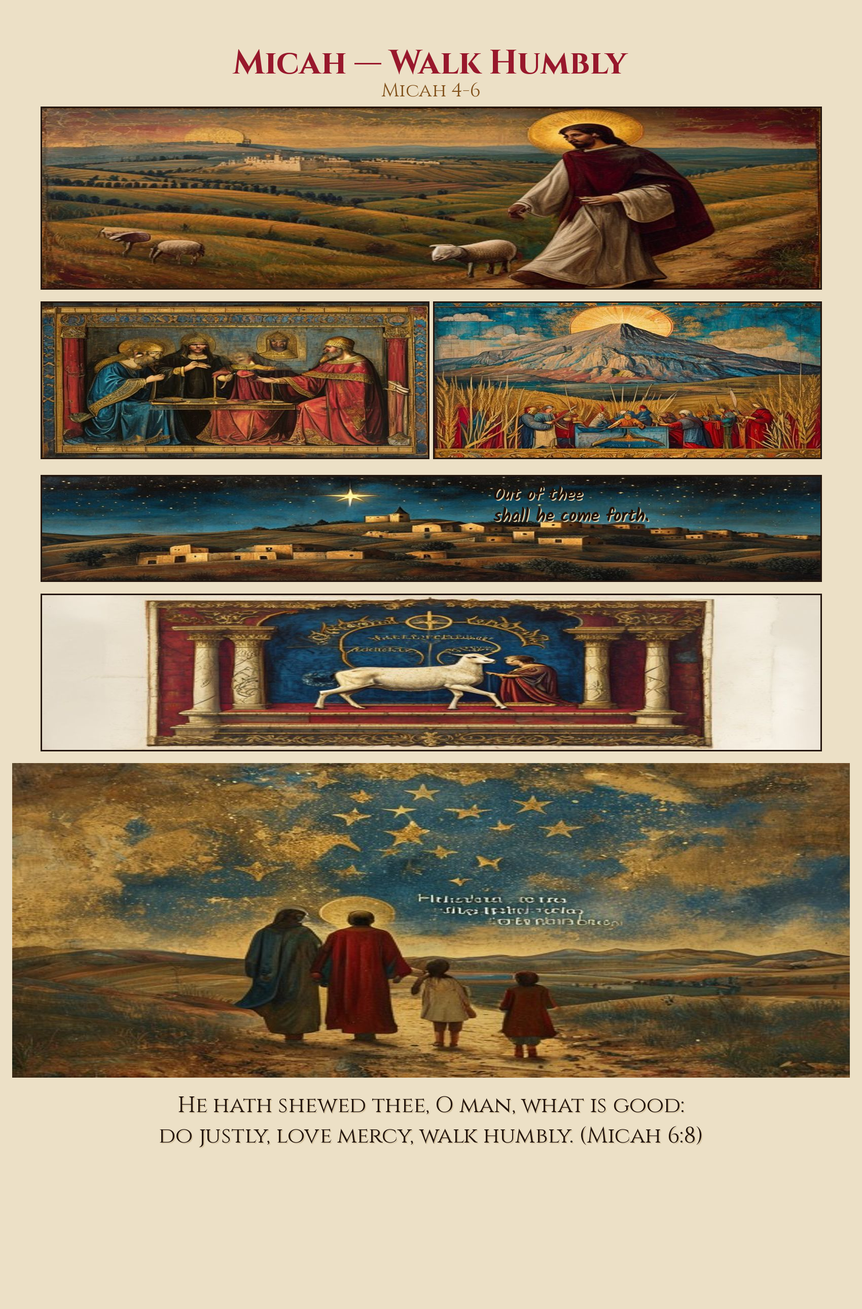 Micah — Walk Humbly comic page