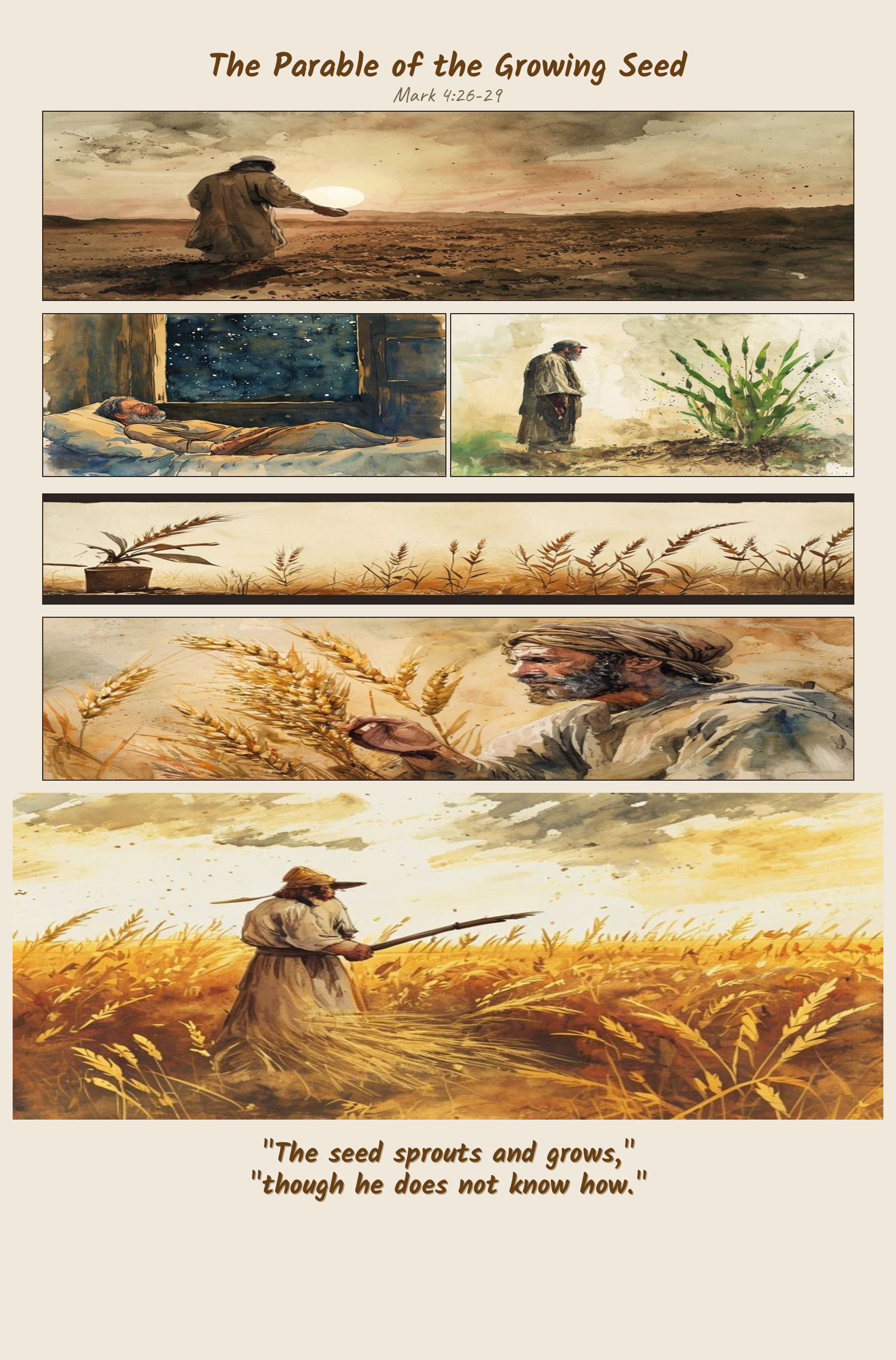The Parable of the Growing Seed comic page