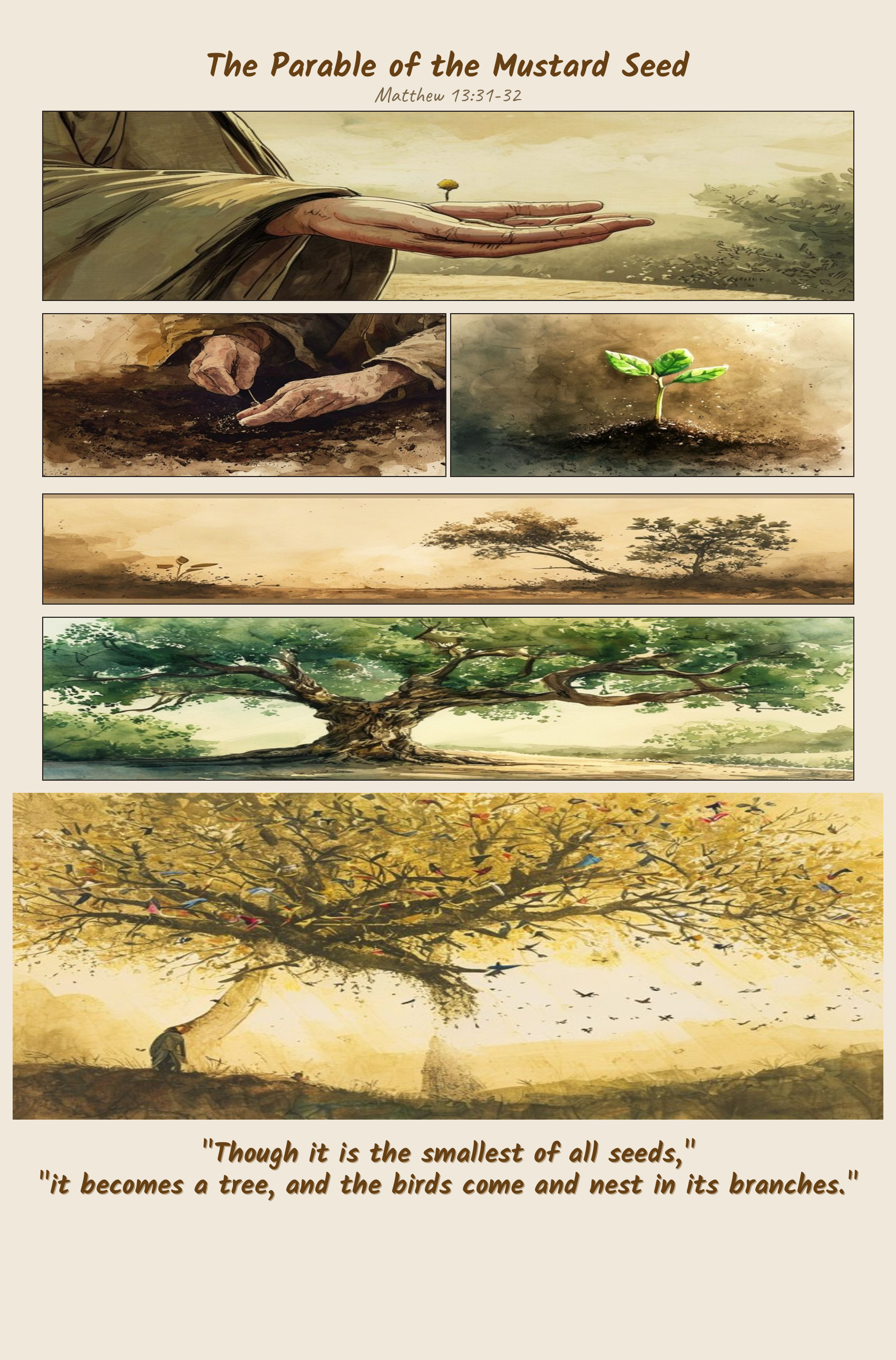 The Parable of the Mustard Seed comic page