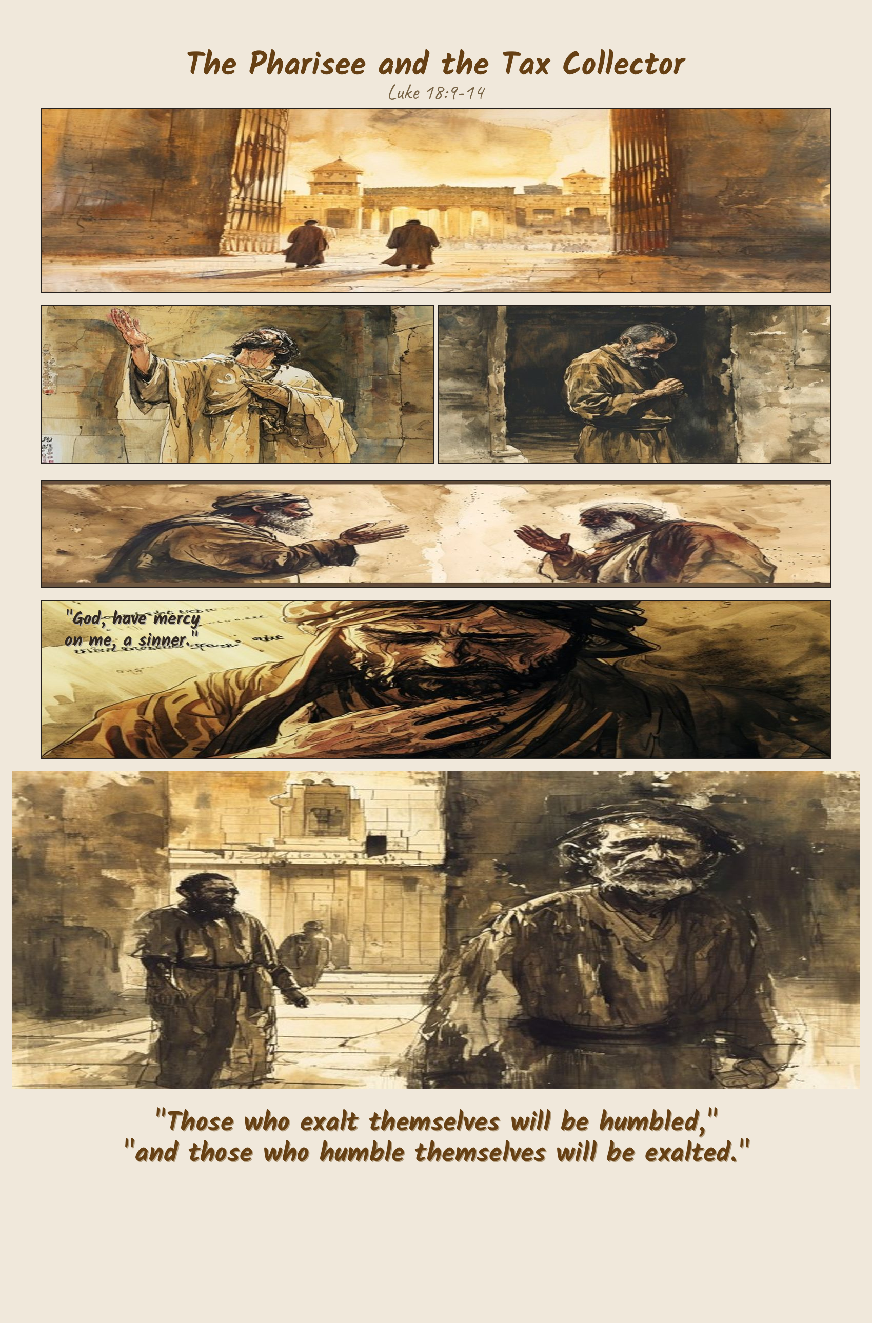 The Pharisee and the Tax Collector comic page