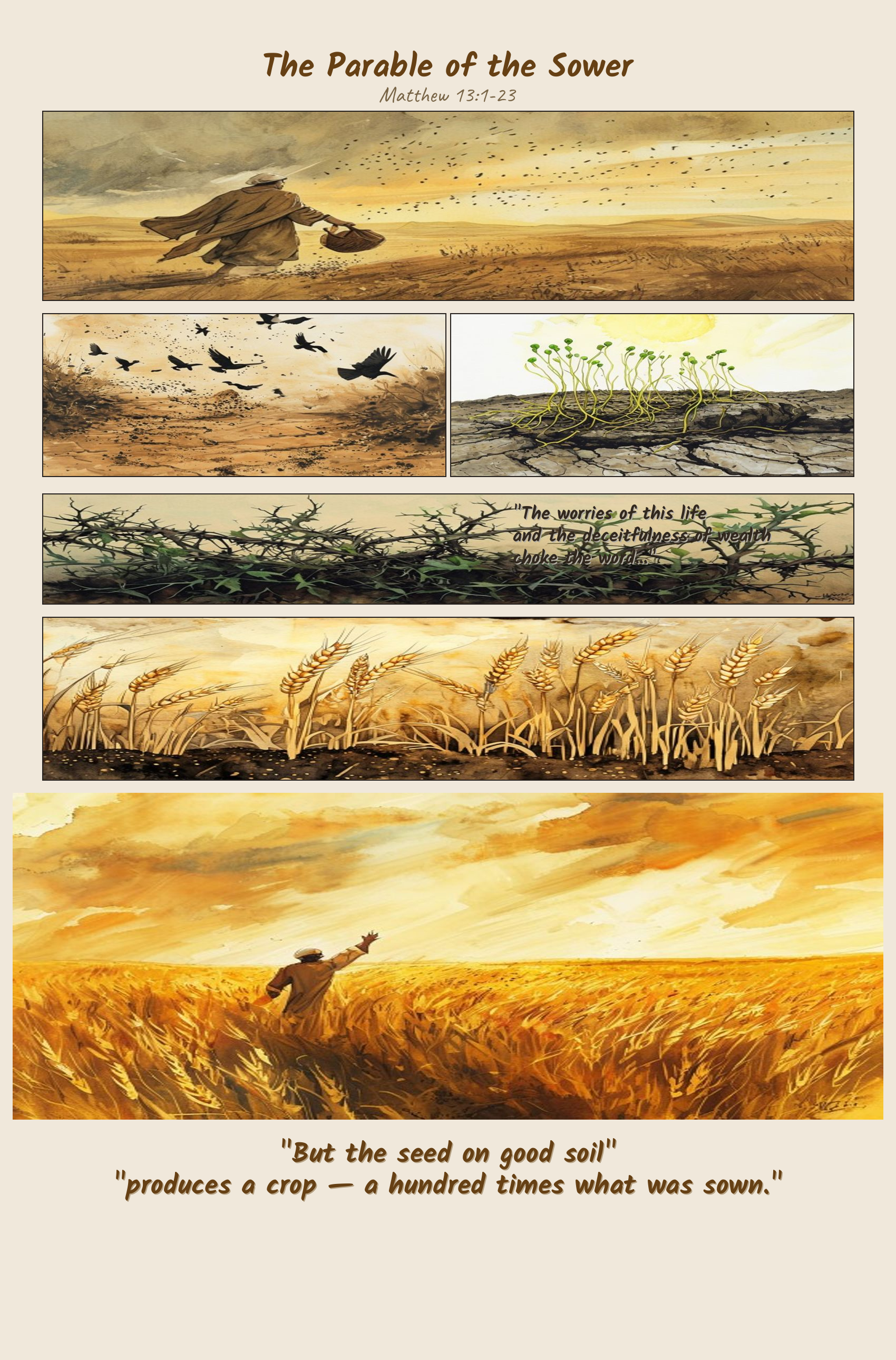 The Parable of the Sower comic page