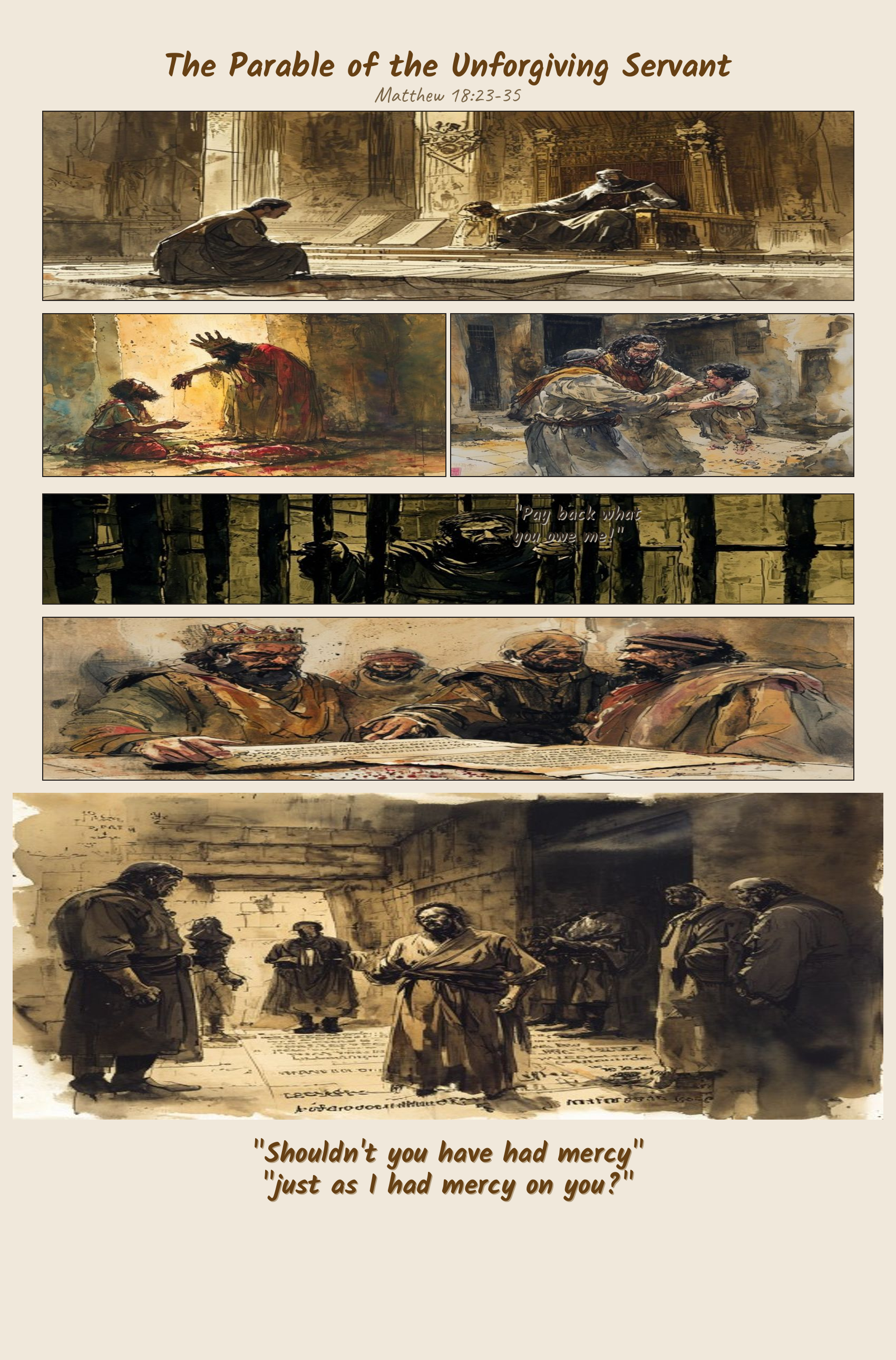 The Parable of the Unforgiving Servant comic page