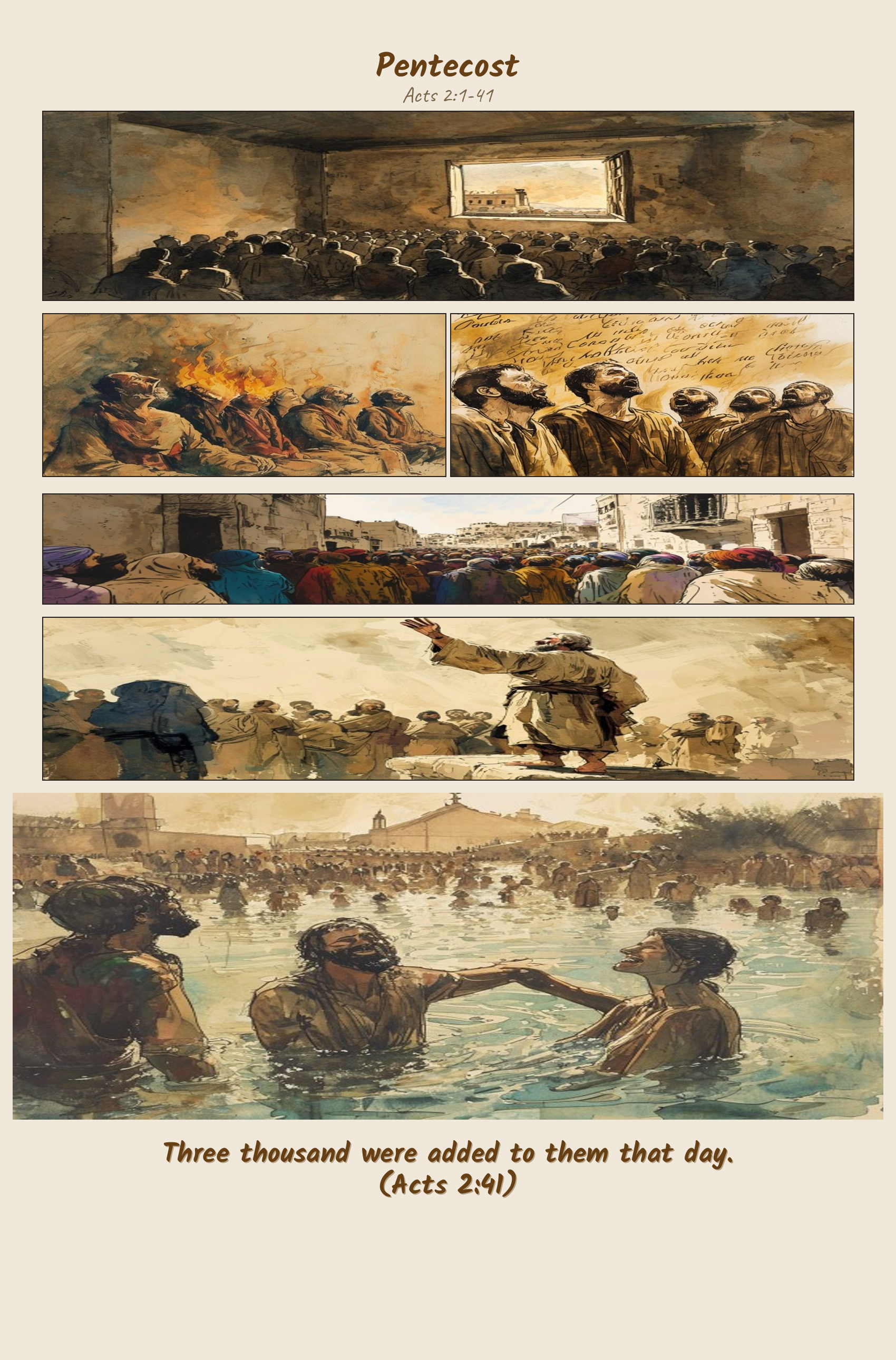 Pentecost comic page