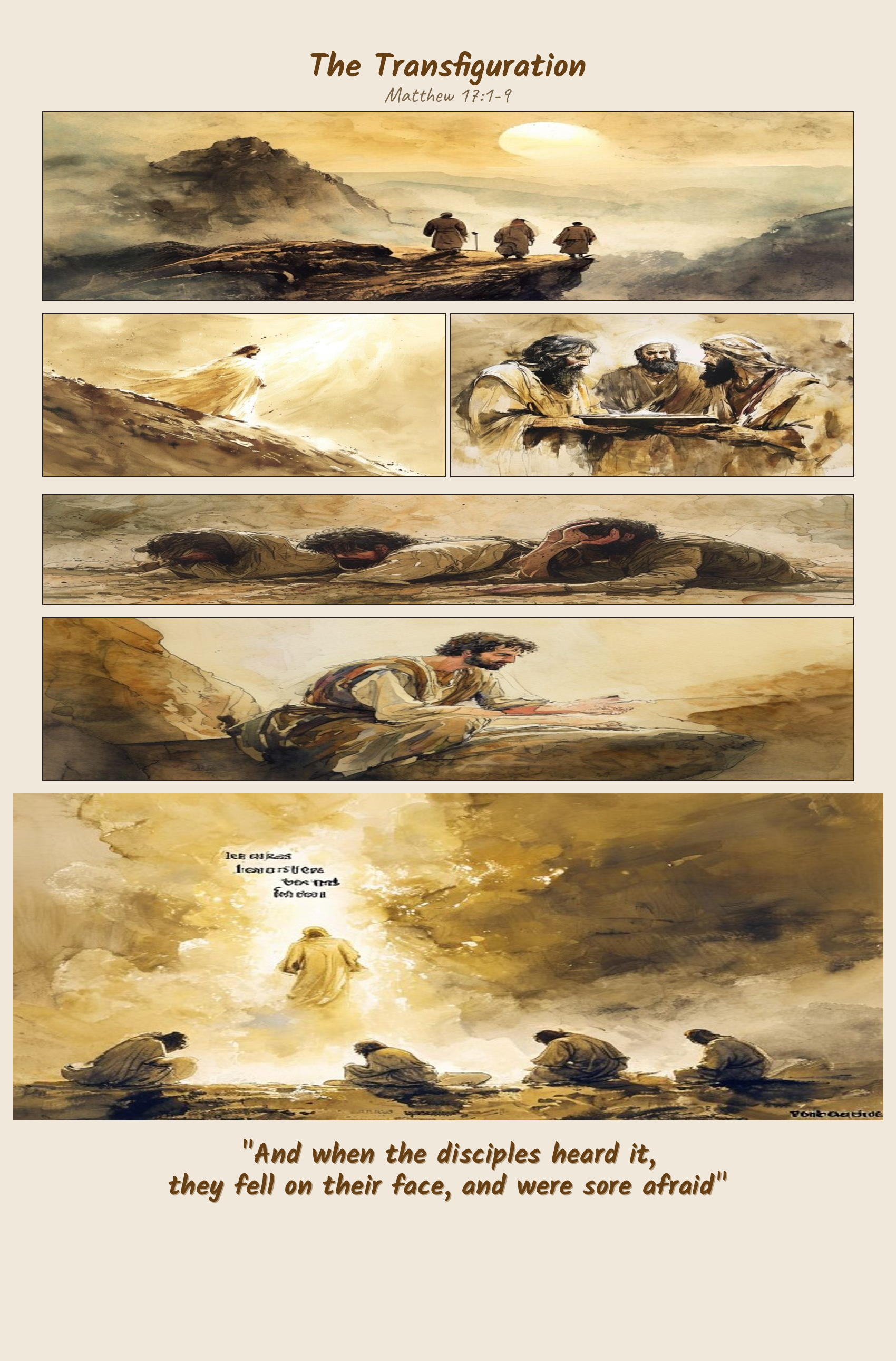 The Transfiguration comic page