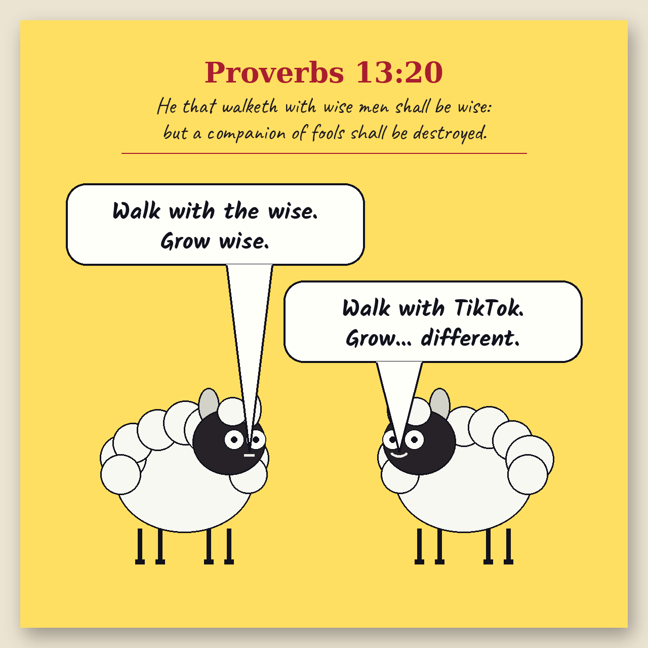 Walk with the Wise comic page