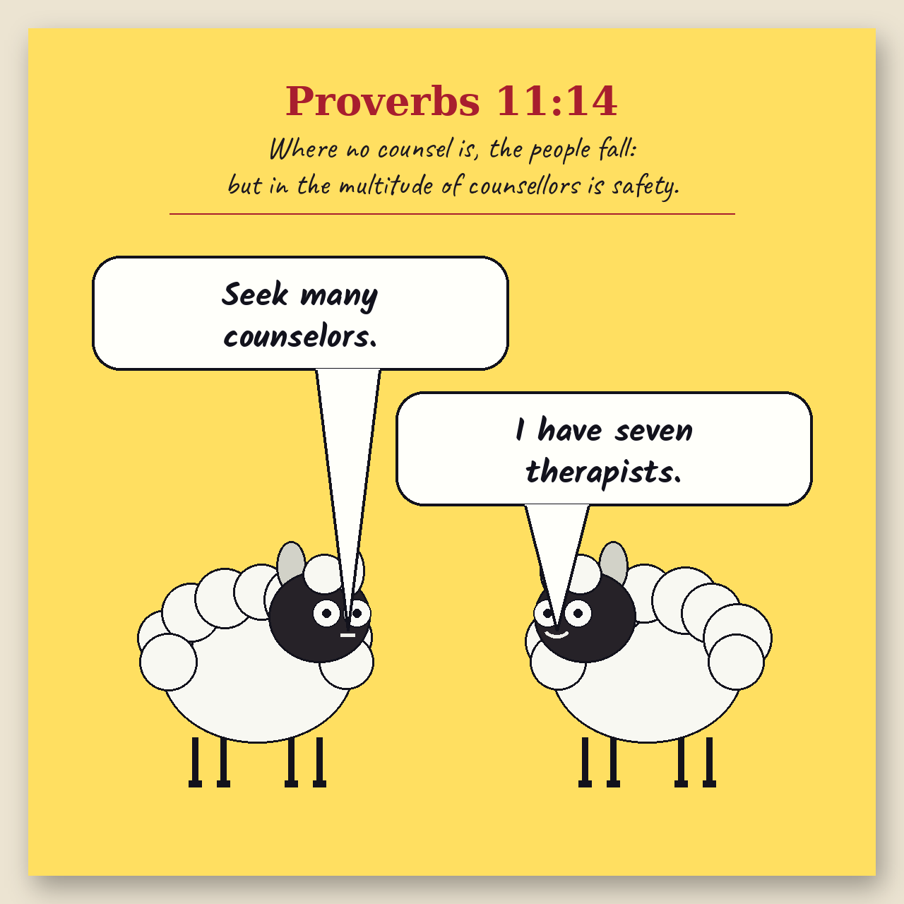 Many Counselors comic page