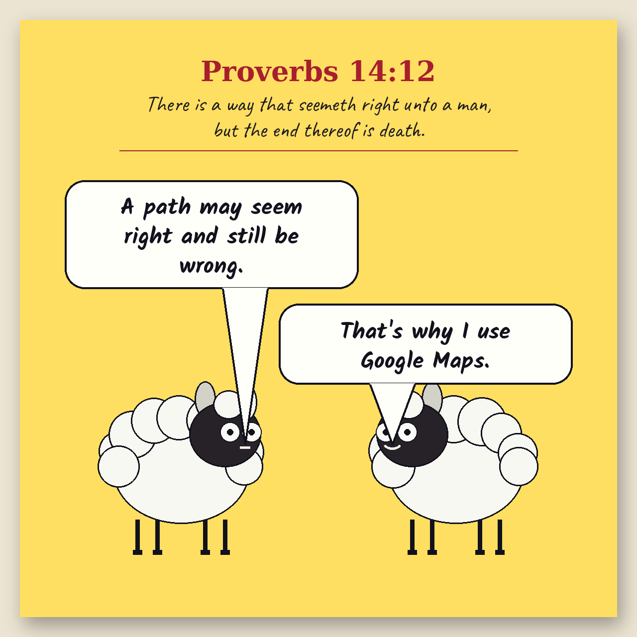 A Way That Seemeth Right comic page