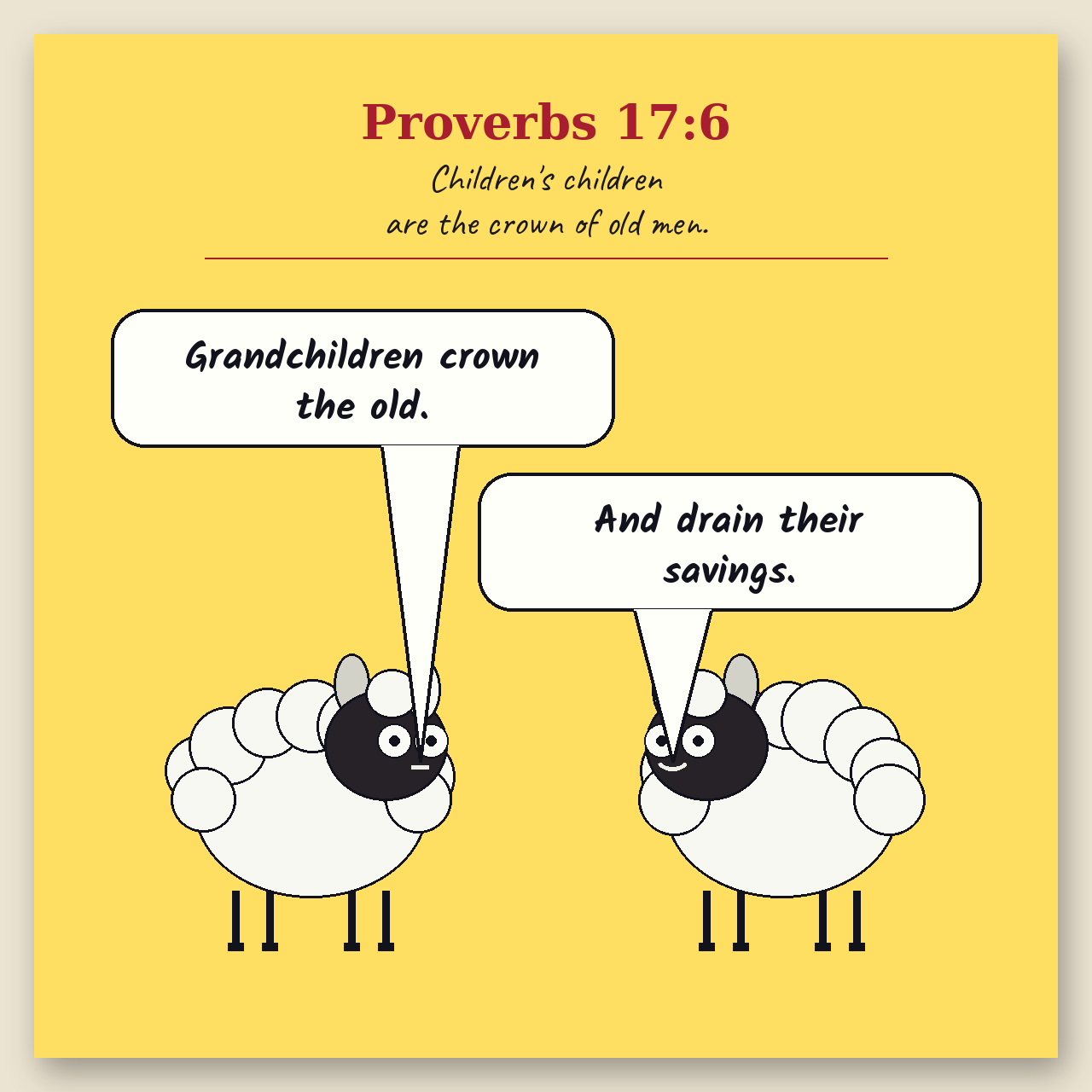 Grandchildren comic page