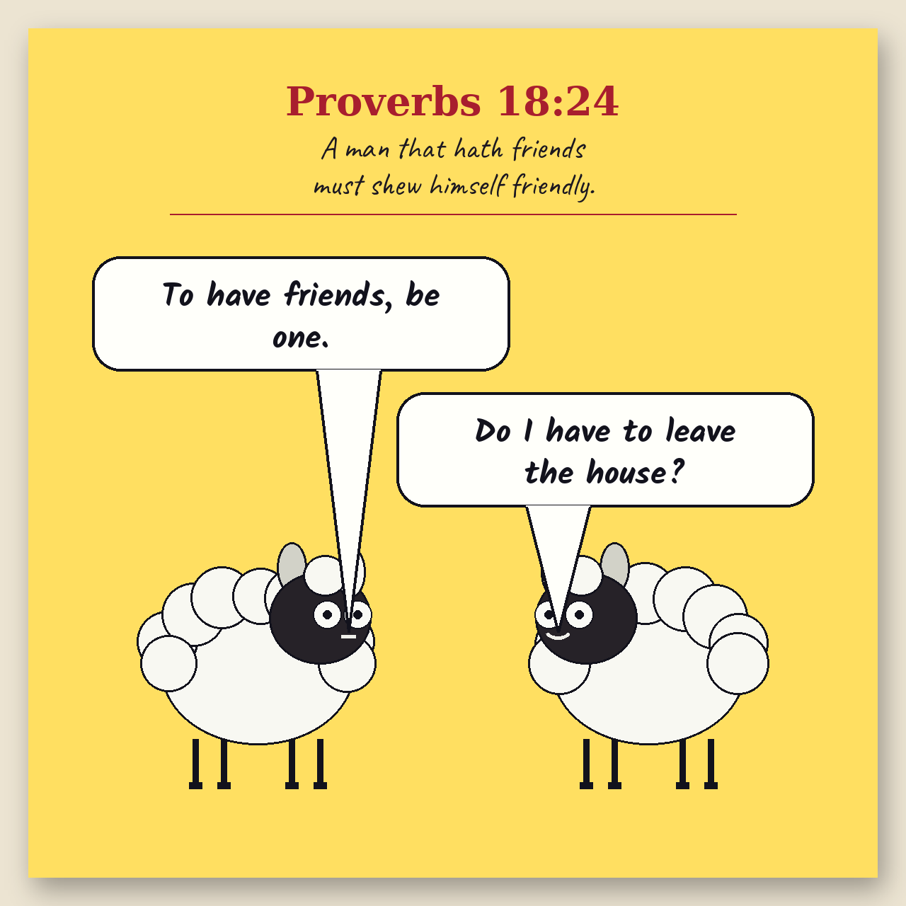 Be a Friend comic page