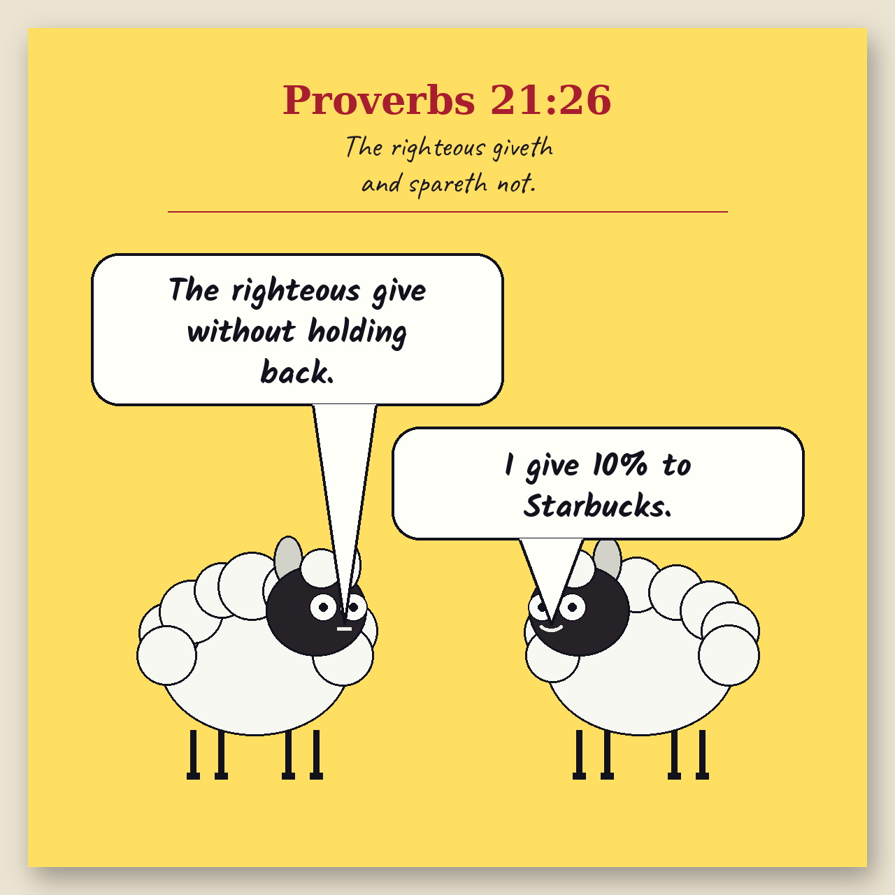 Give and Spare Not comic page