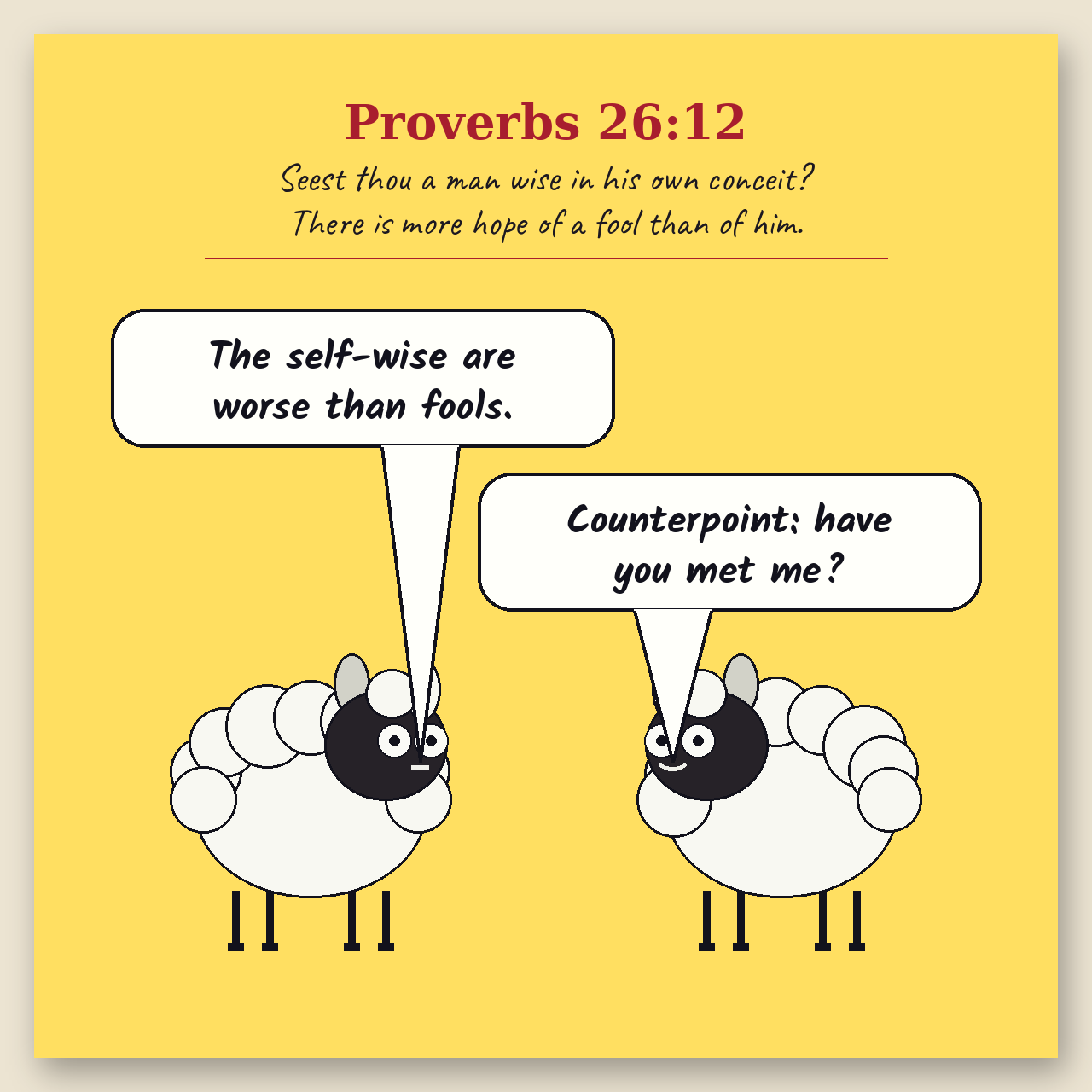 Wise in His Own Conceit comic page