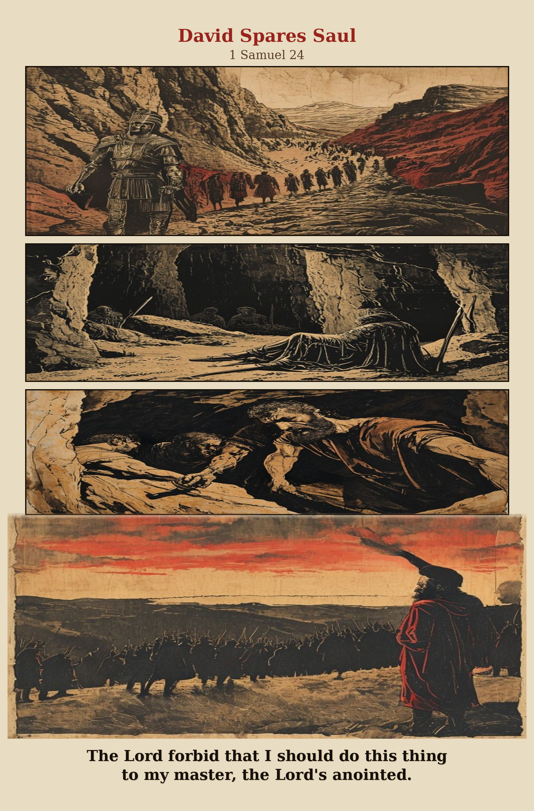 David Spares Saul comic page