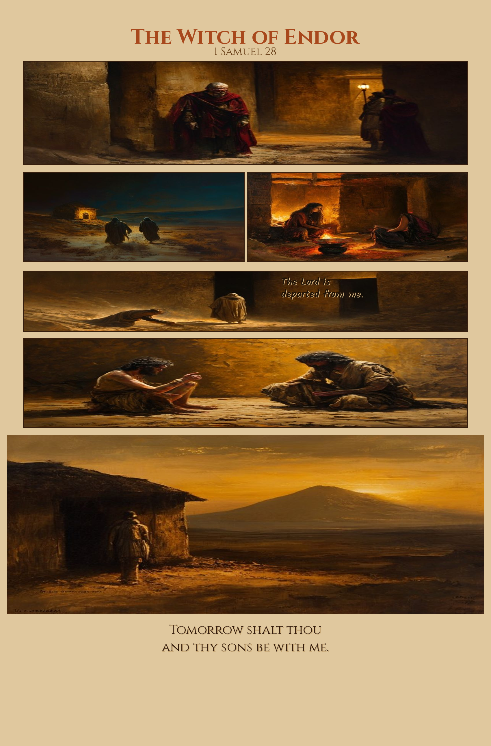 The Witch of Endor comic page