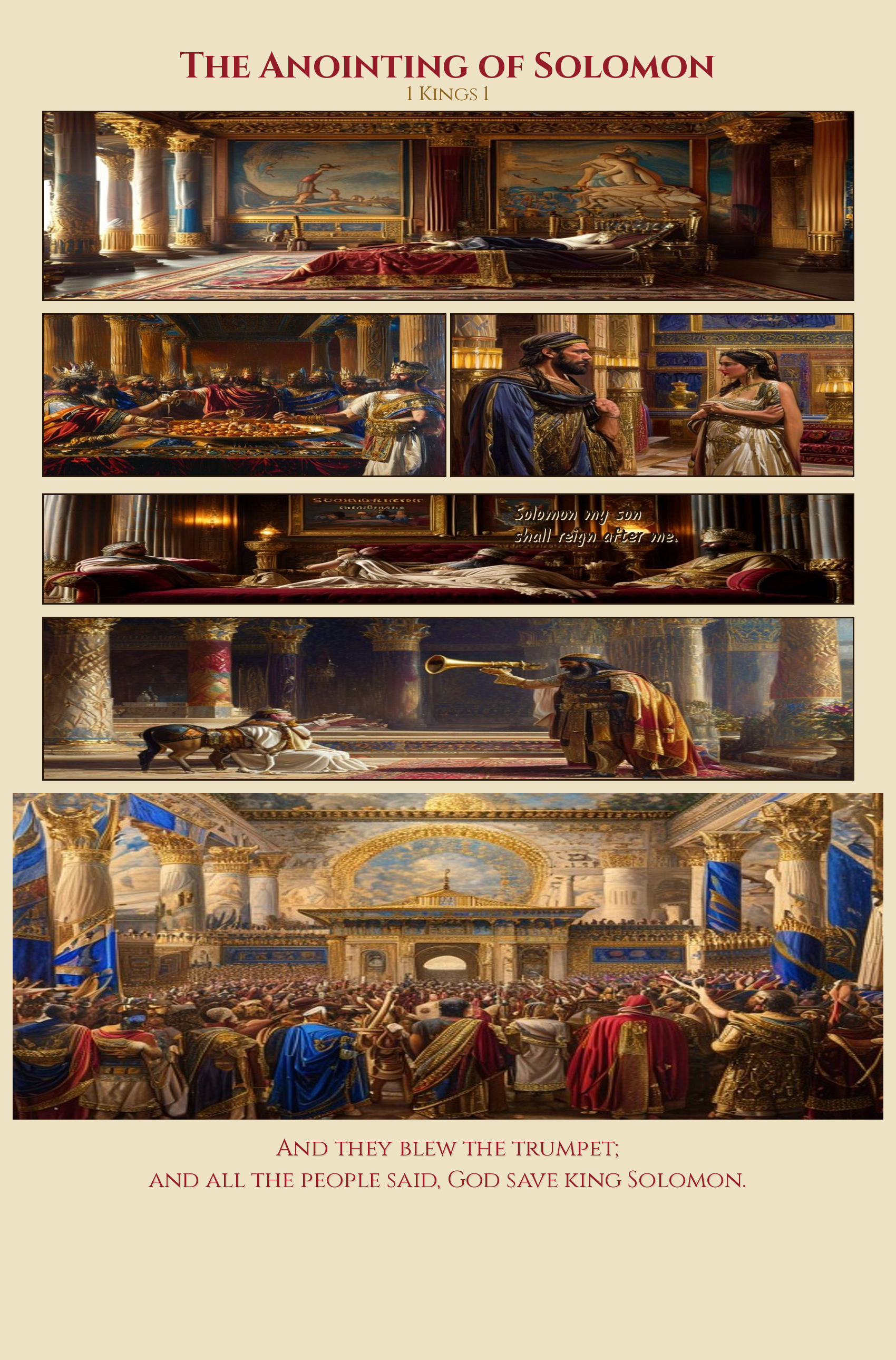 The Anointing of Solomon comic page