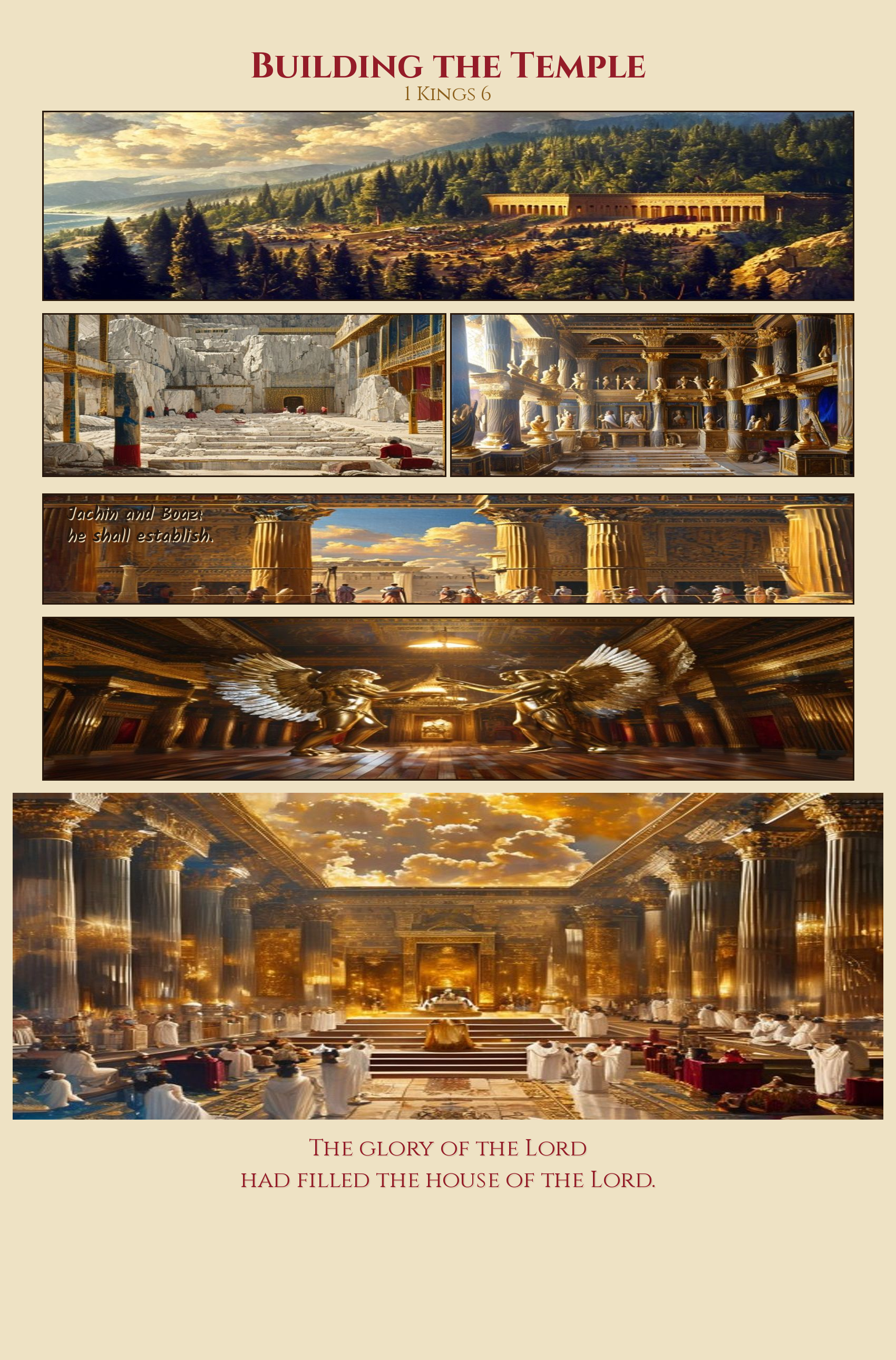 Building the Temple comic page