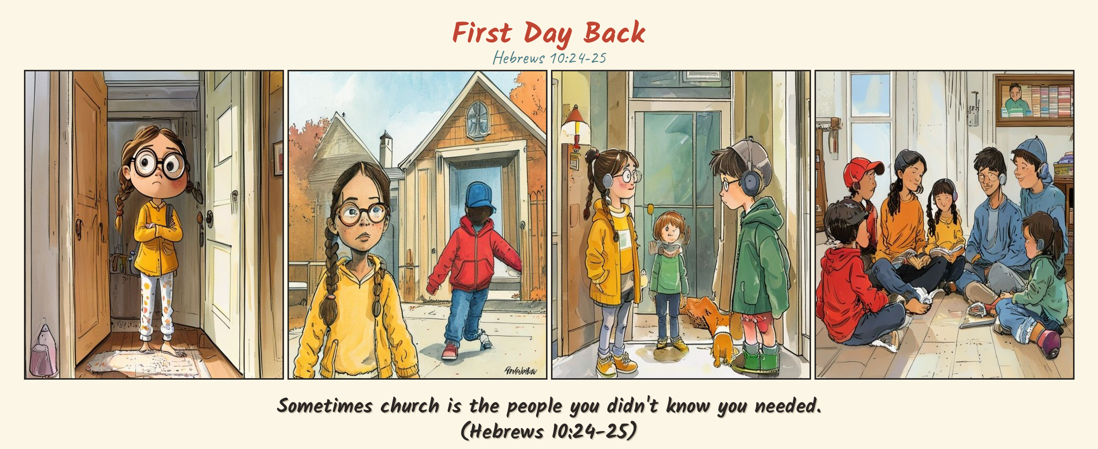 First Day Back comic page