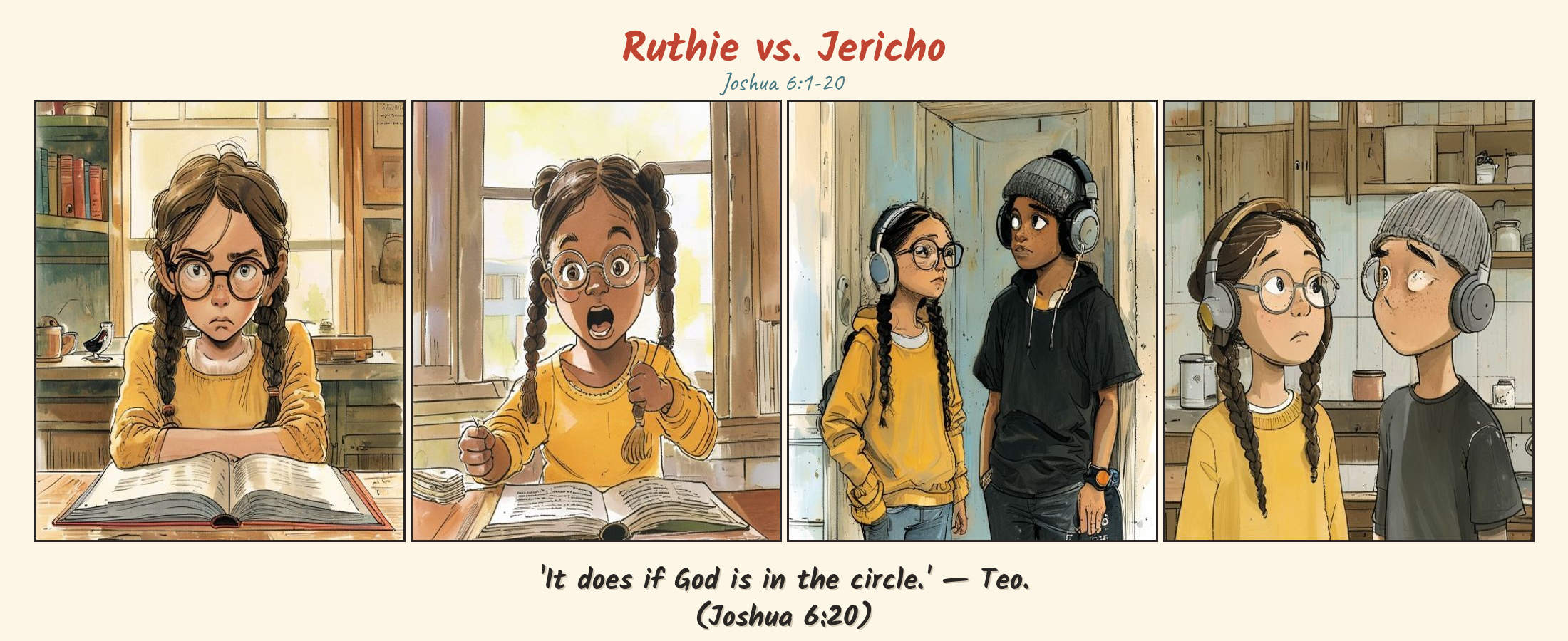 Ruthie vs. Jericho comic page