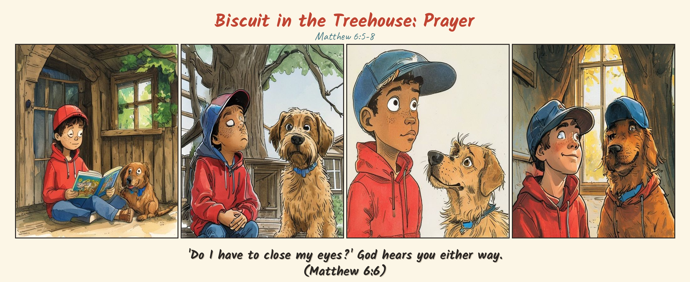 Biscuit in the Treehouse: Prayer comic page