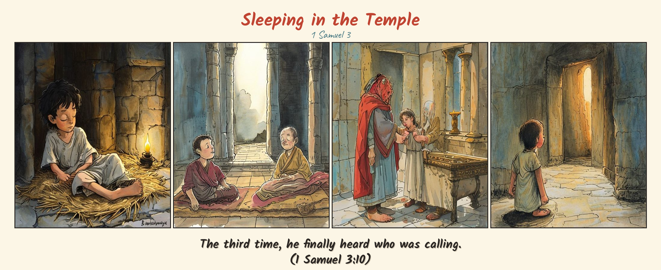 Sleeping in the Temple comic page