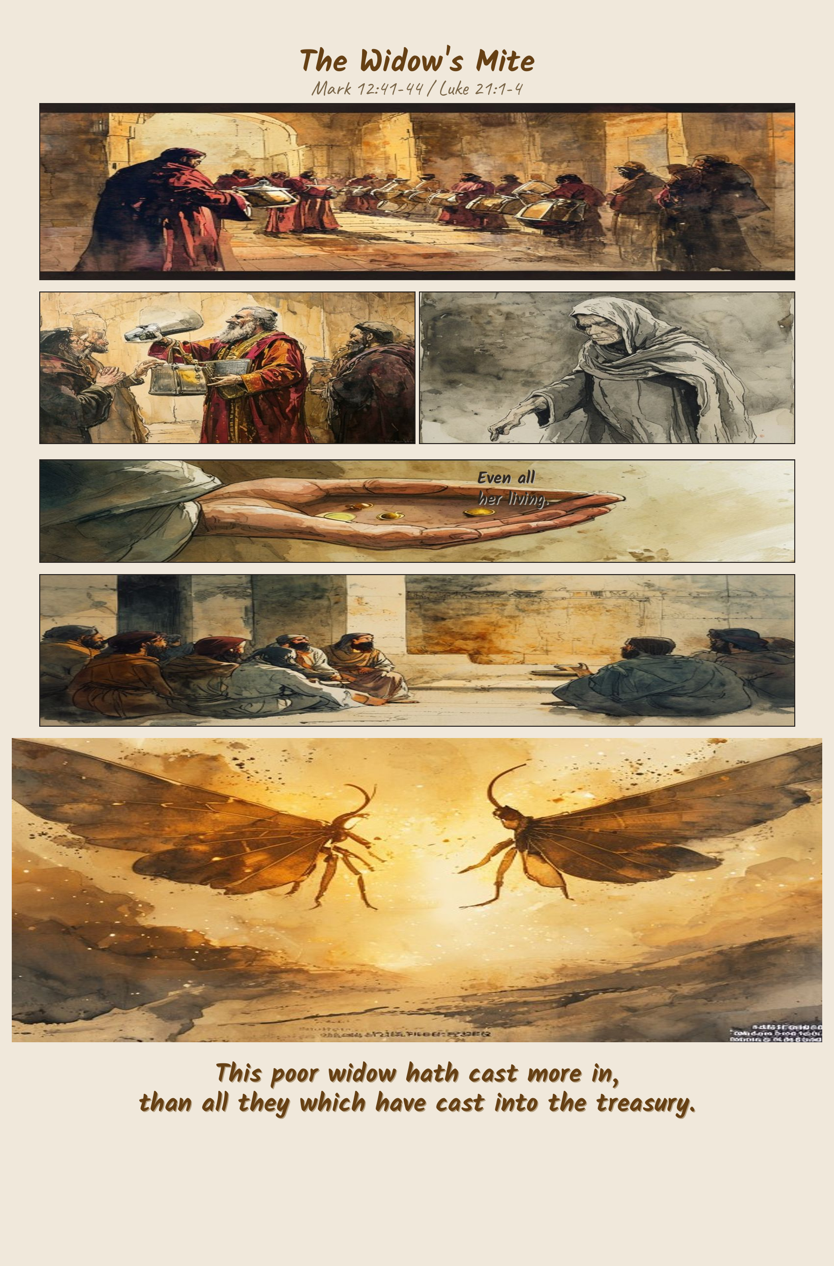 The Widow's Mite comic page